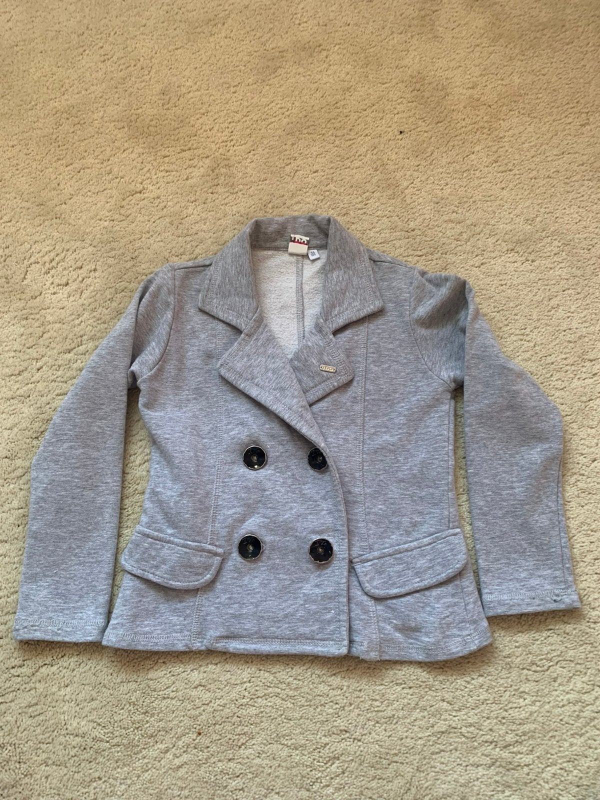 Grijze blazer maat 104, Ophalen of Verzenden, Zo goed als nieuw, Jongen, Jas