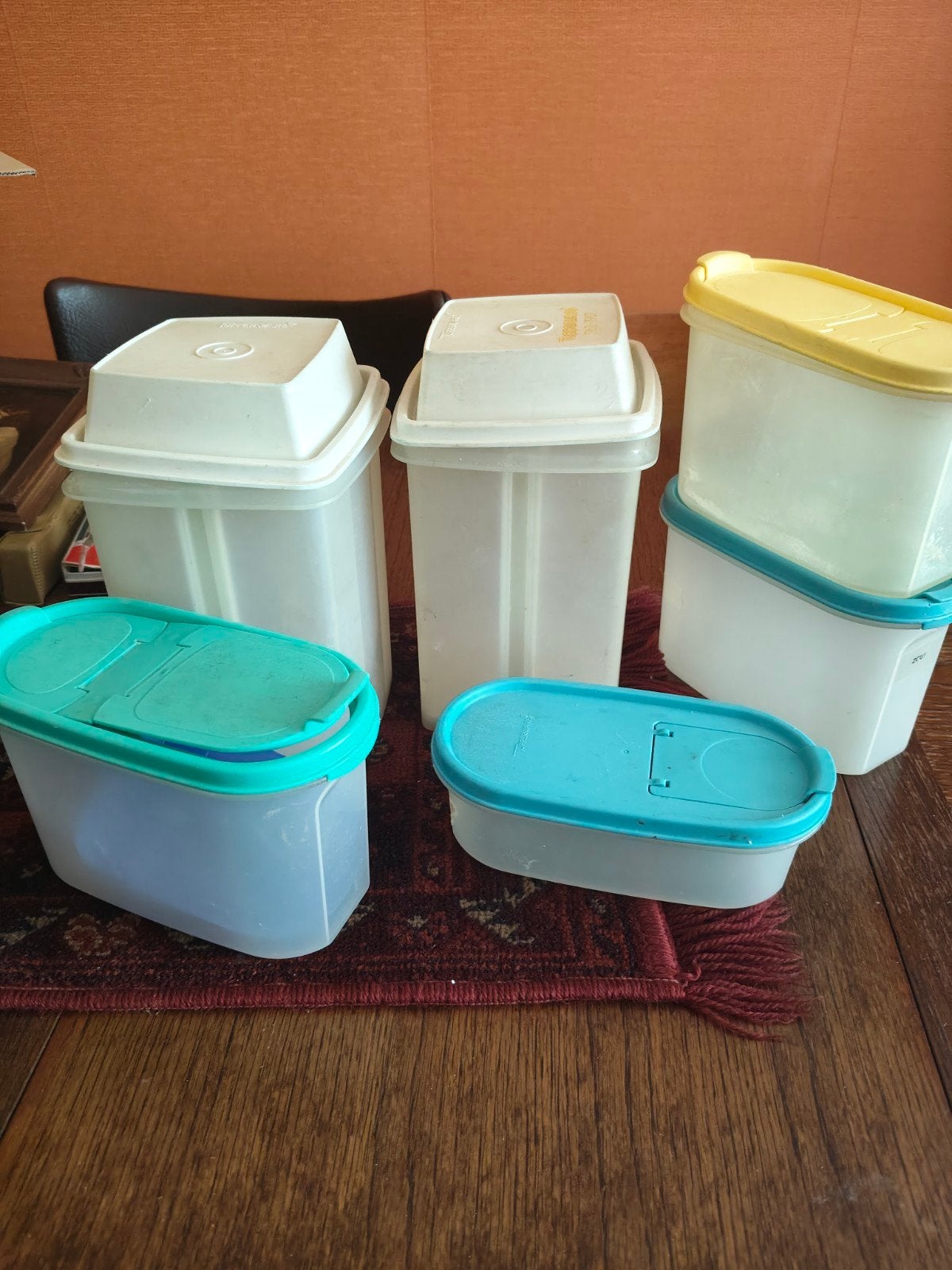 Tupperware bewaardozen set - 6 stuks, Gebruikt, Overige kleuren, Bewaardoos, Ophalen of Verzenden