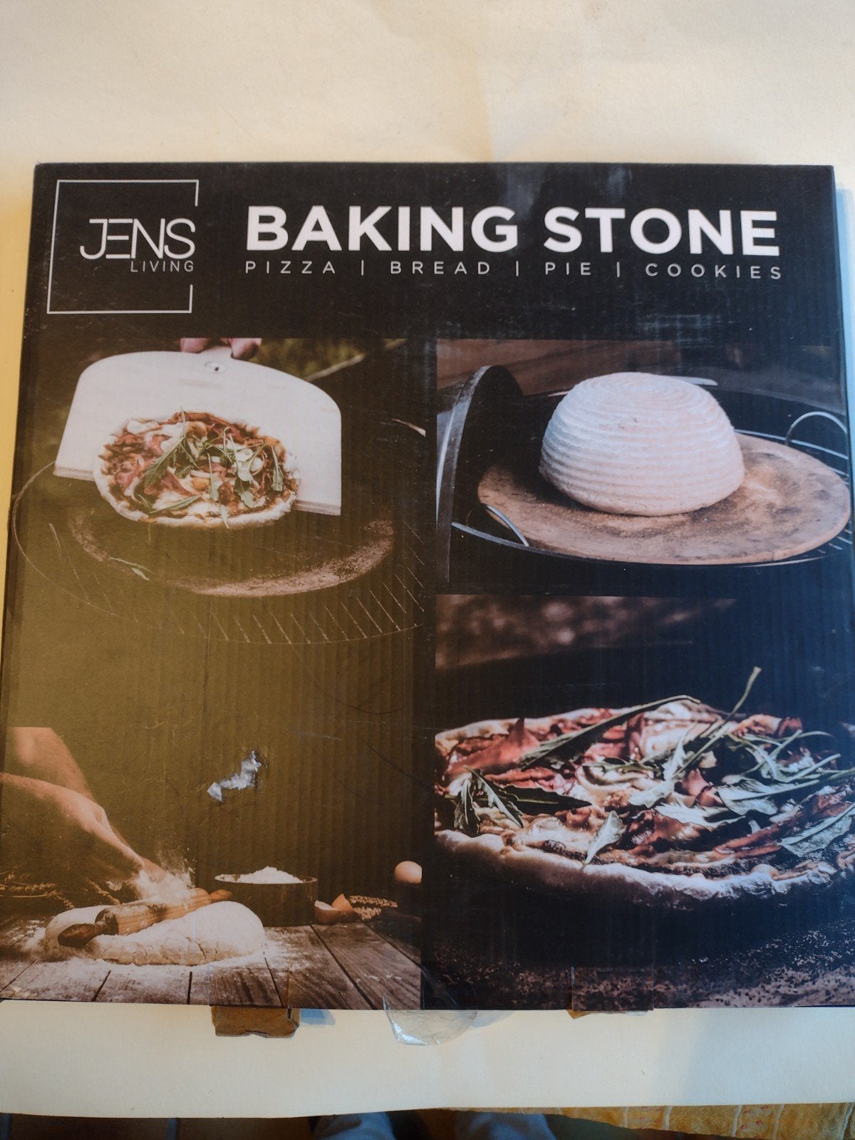 NIEUWE JENS ronde stenen pizzaplaat doorsnee 33 cm, Ophalen, Nieuw
