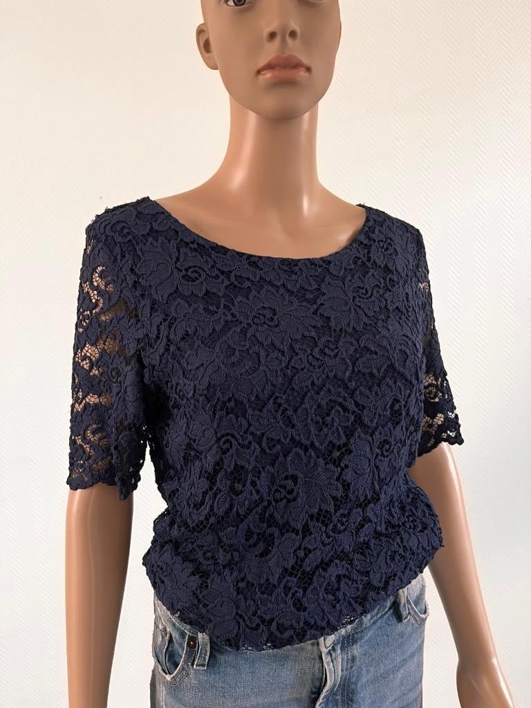 Kanten top Sissy-boy, Maat 38/40 (M), Blauw, Sissy-Boy, Ophalen of Verzenden