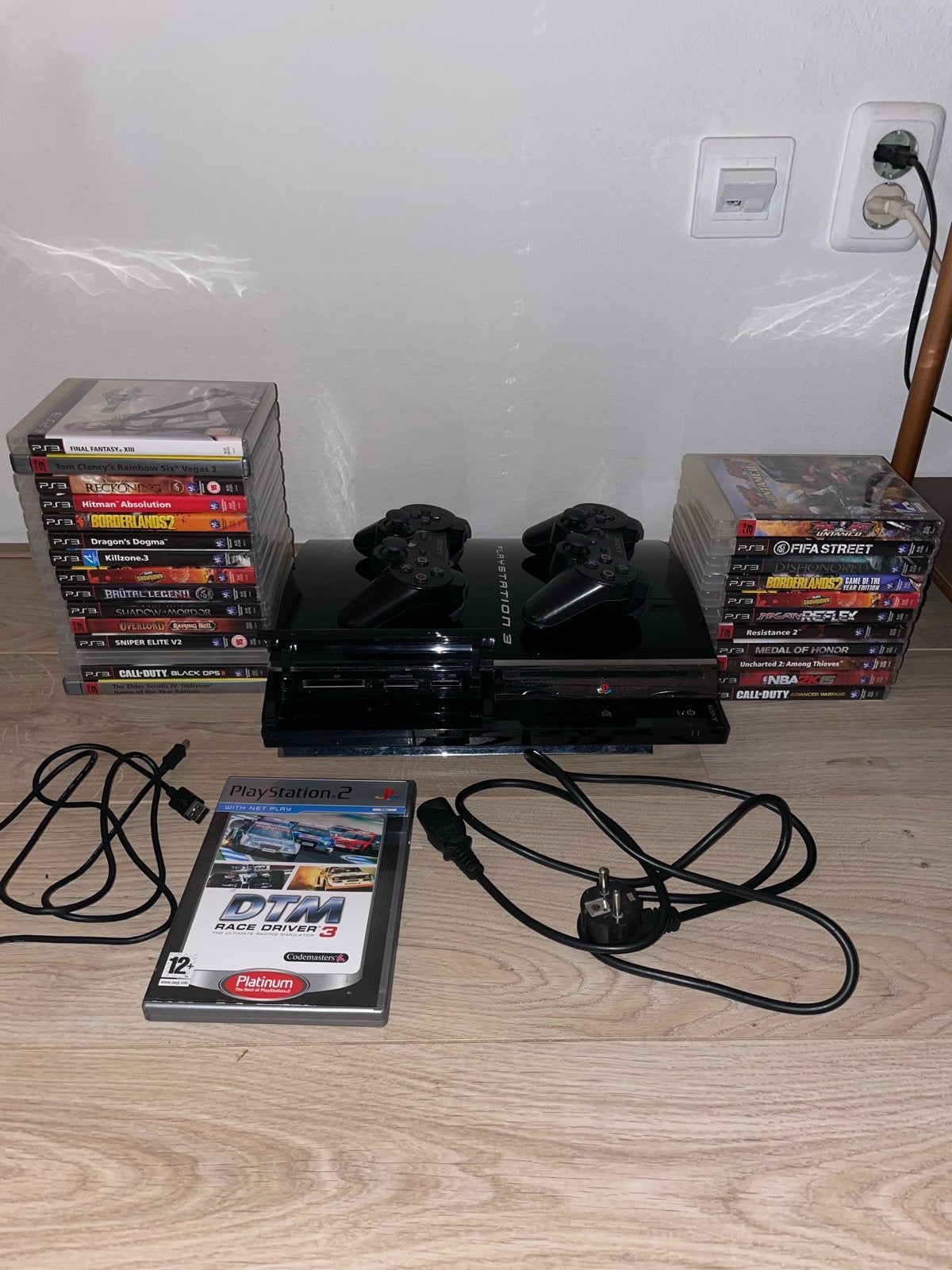 PlayStation 3 backwards competible met 2 controllers, Ophalen, Gebruikt, Overige genres, 2 spelers