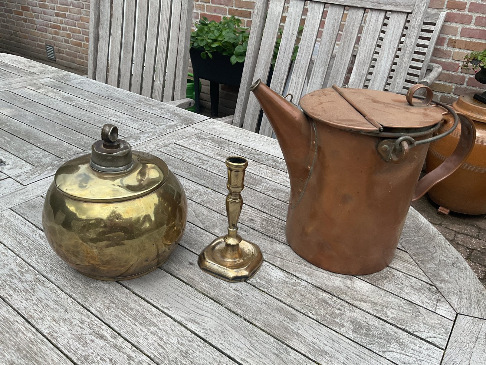 Mooi lot antiek koper, Ophalen of Verzenden