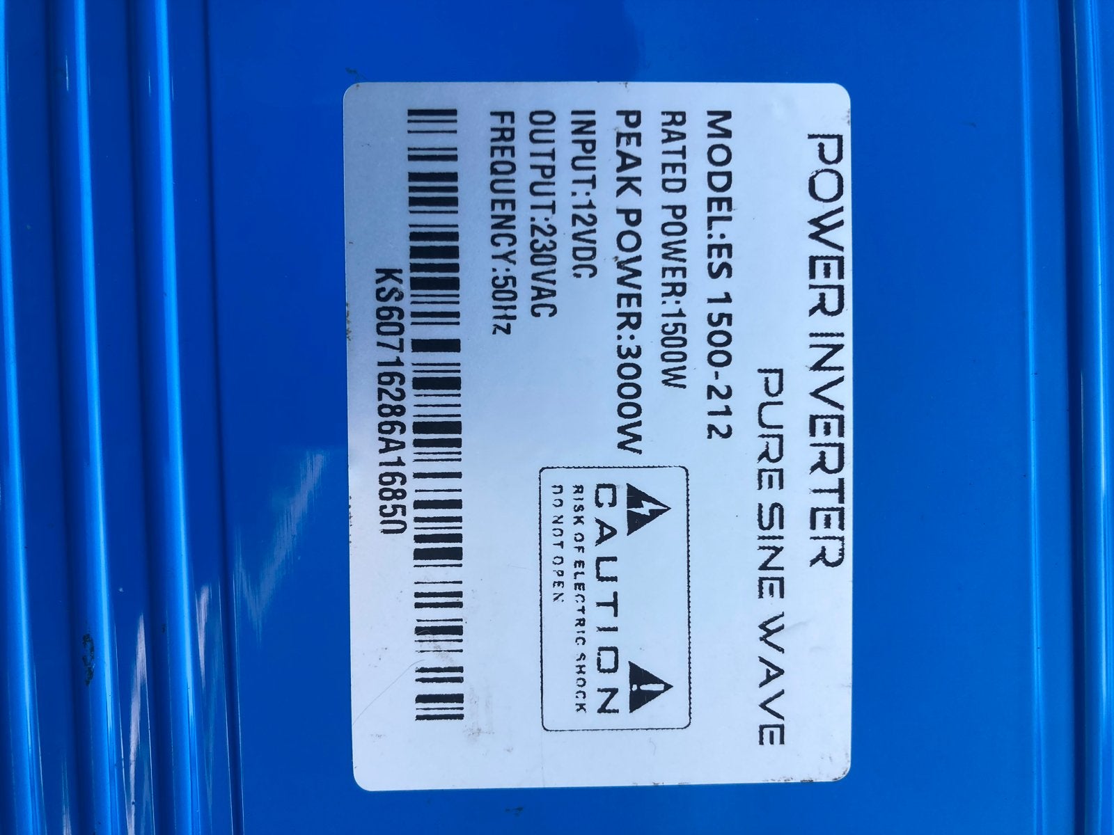 ES-serie Pure Sine Wave Power Inverter 1500W, Ophalen of Verzenden, Gebruikt