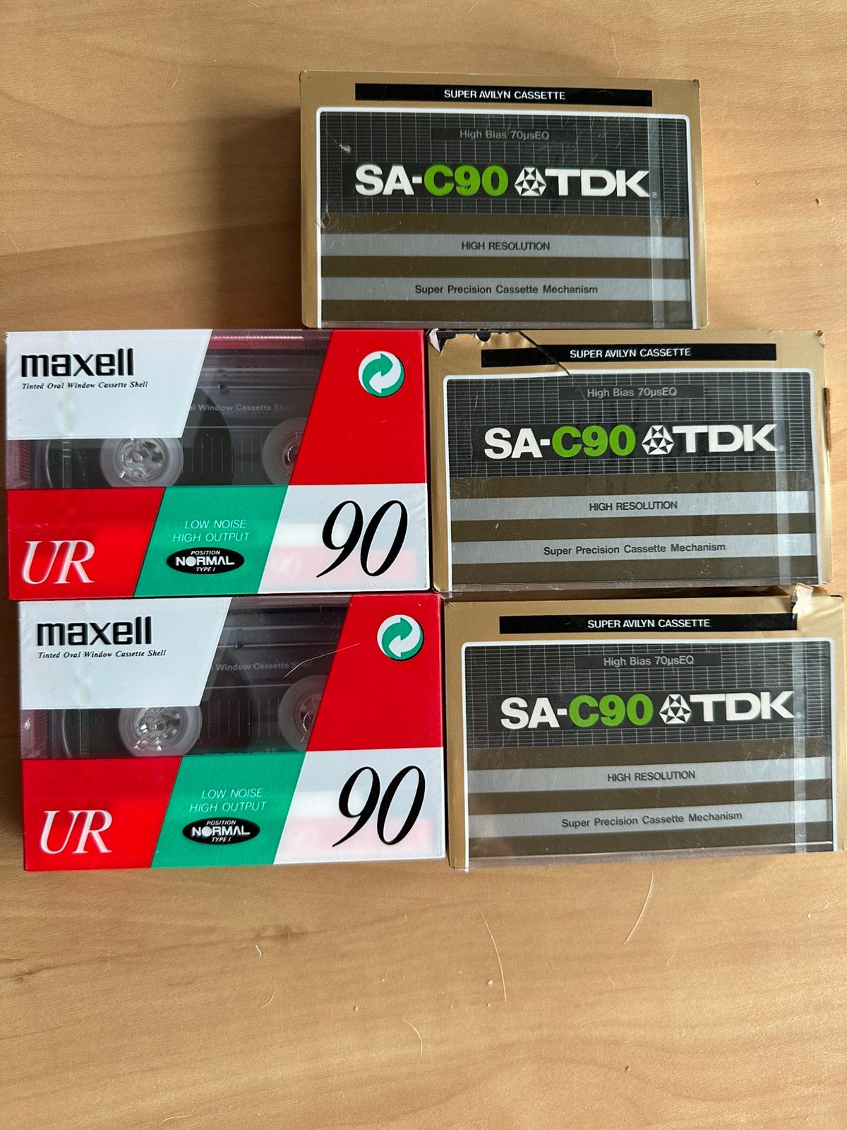 5 nieuwe cassette bandjes 90 minuten, Cd's en Dvd's, Cassettebandjes, 2 t/m 25 bandjes, Overige genres, Ophalen of Verzenden, Nieuw in verpakking