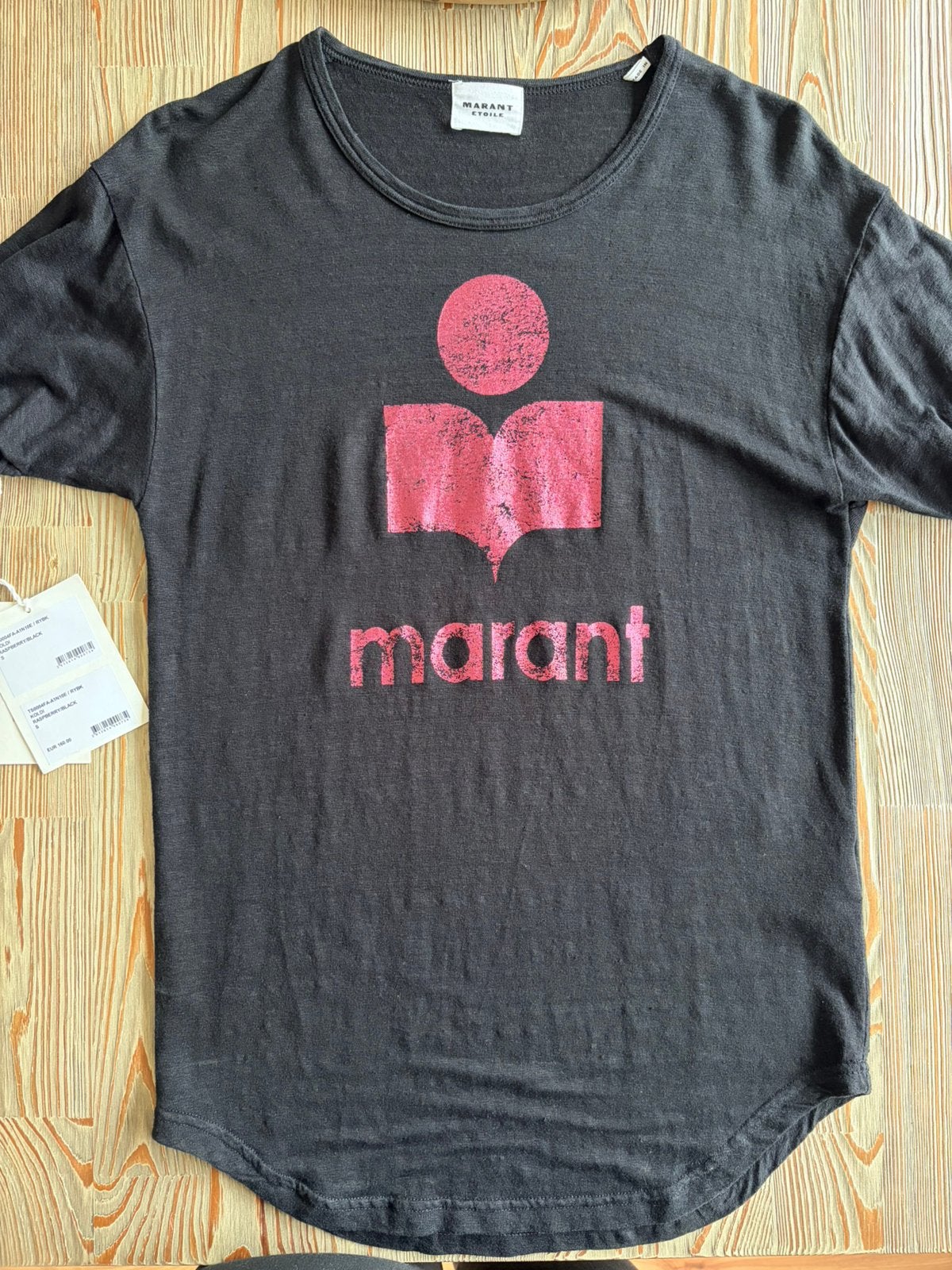 Isabel Marant Koldi shirt, Zwart, Ophalen of Verzenden, Zo goed als nieuw, Korte mouw