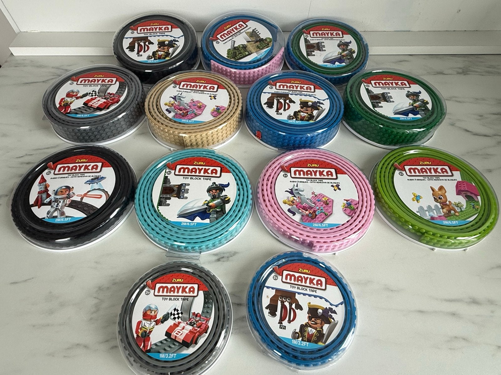 Mayka Brick Tape - Plakstrips om LEGO op te bouwen, Ophalen of Verzenden, Zo goed als nieuw, Overige merken