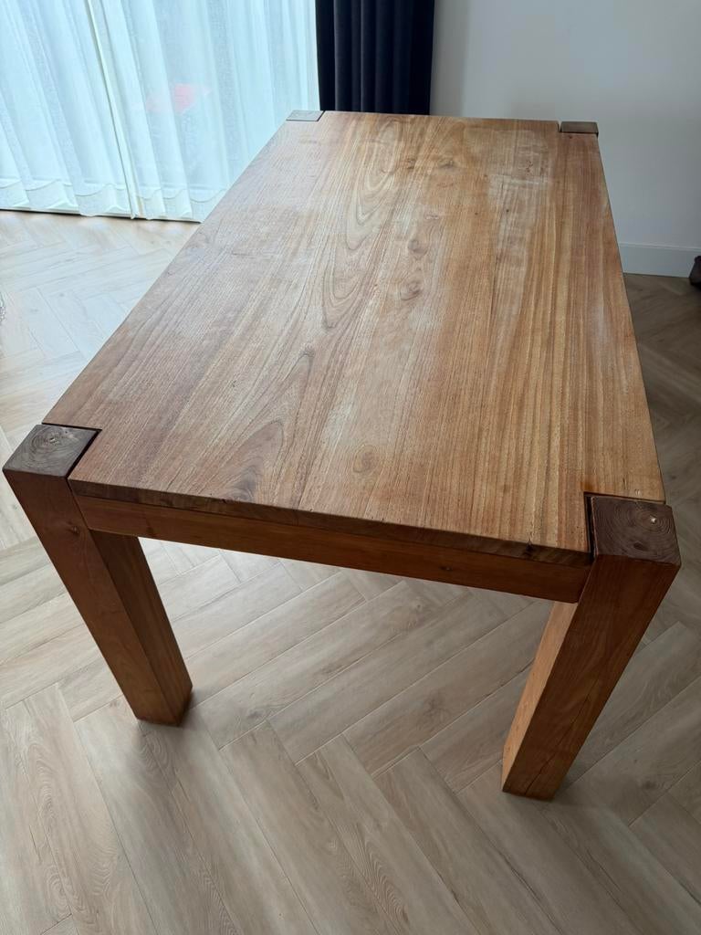 Eettafel en fauteuil te koop, Ophalen, Zo goed als nieuw