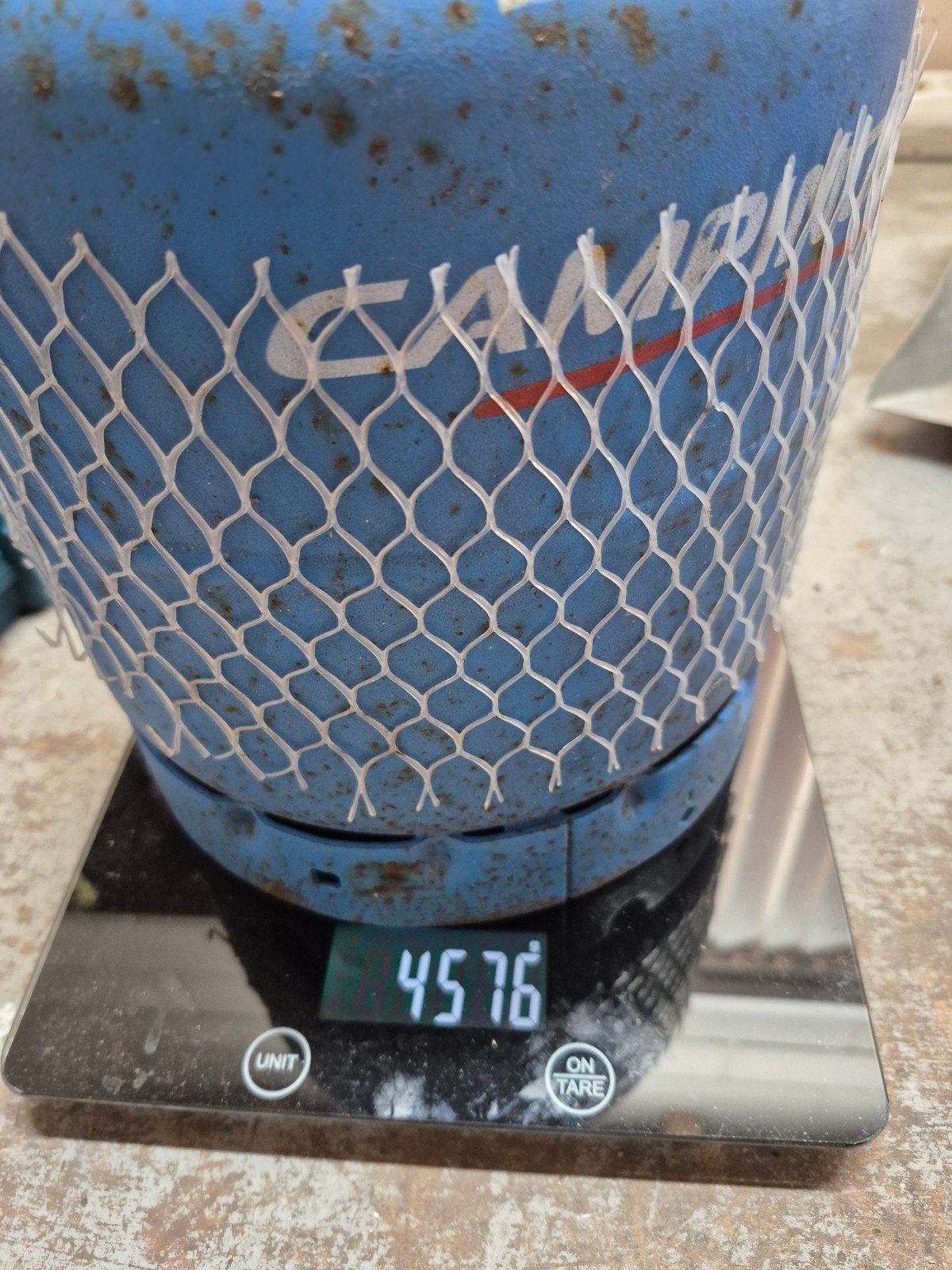 Te koop gasfles 907 met nog 1kg gas, Ophalen