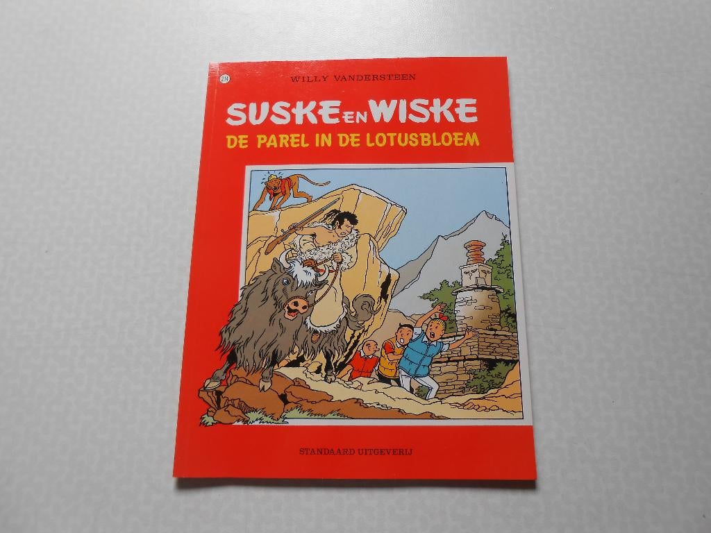 suske en wiske 214 De parel in de lotusbloem 1988 1 ste dru, Boeken, Stripboeken, Willy Vandersteen, Eén stripboek, Nieuw, Ophalen of Verzenden