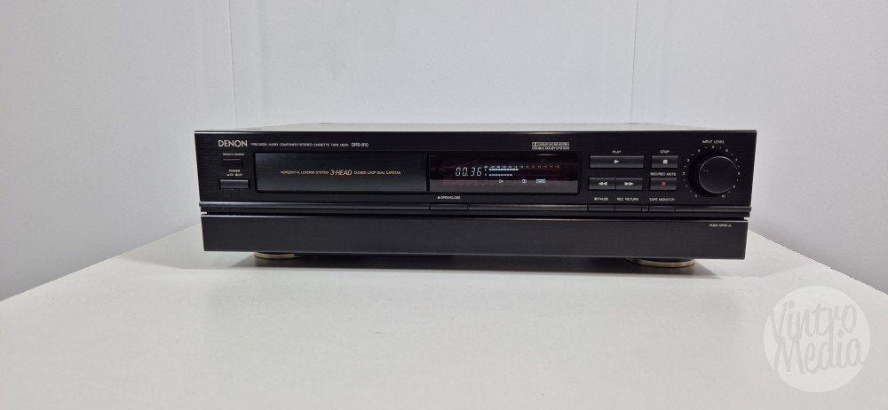 Denon DRS-810 Cassettedeck | Tape | 3 Koppen | Garantie, Audio, Tv en Foto, Cassettedecks, Ophalen of Verzenden, Enkel, Denon