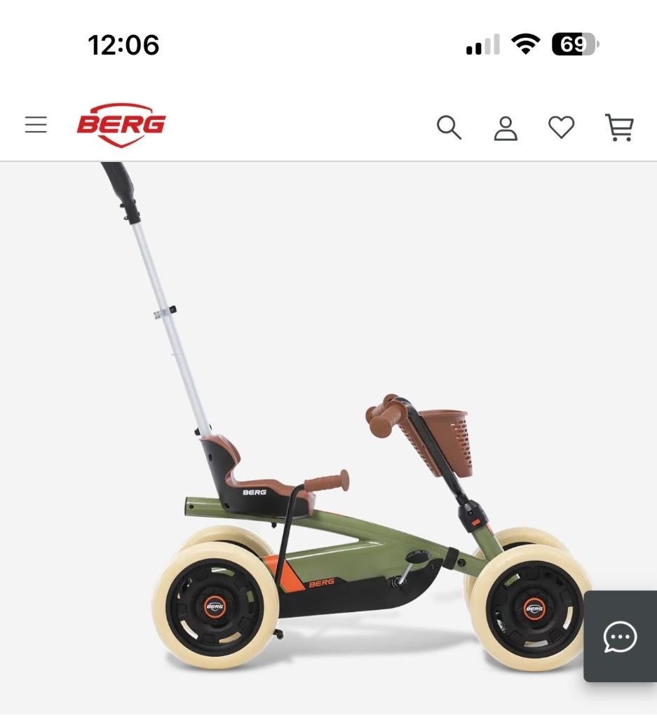 Berg Buzzy Retro Green 2 in 1 skelter