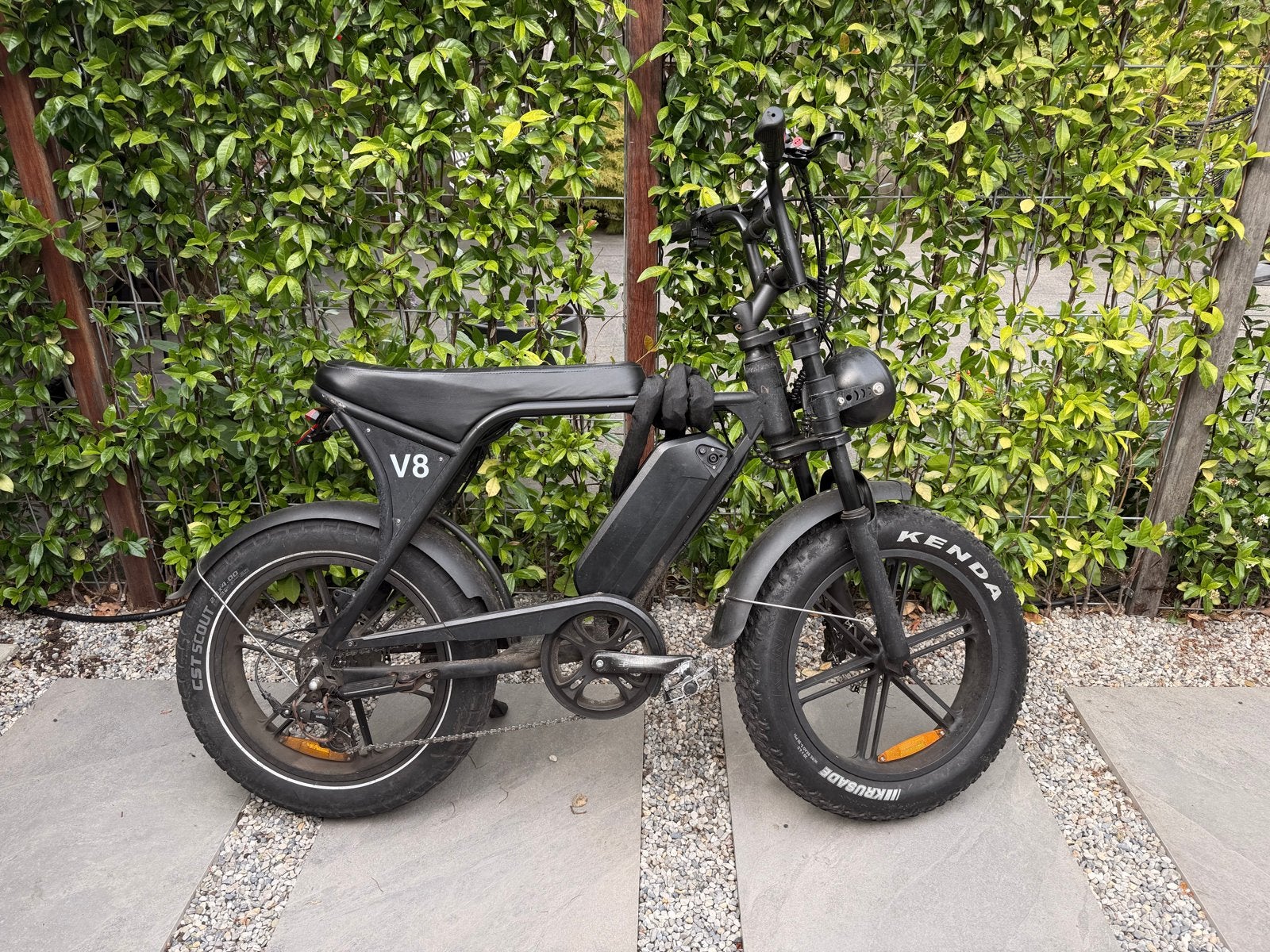 Ouxi V8 Fatbike met nieuwe onderdelen en batterij, Gebruikt, 51 tot 55 cm, 50 km per accu of meer, Ophalen