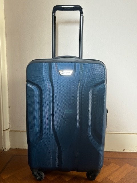 Samsonite handbagage koffer spinner 4 wielen 55cm, 50 tot 60 cm, Hard kunststof, Zo goed als nieuw, 35 tot 45 cm