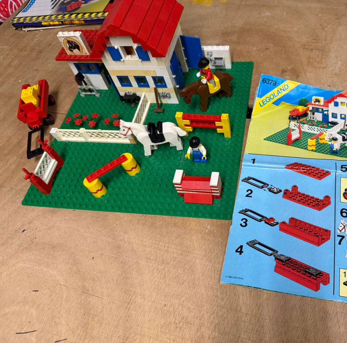 LEGO Legoland 6379 Manege - Vintage Set, Gebruikt, Lego, Ophalen of Verzenden, Compleet