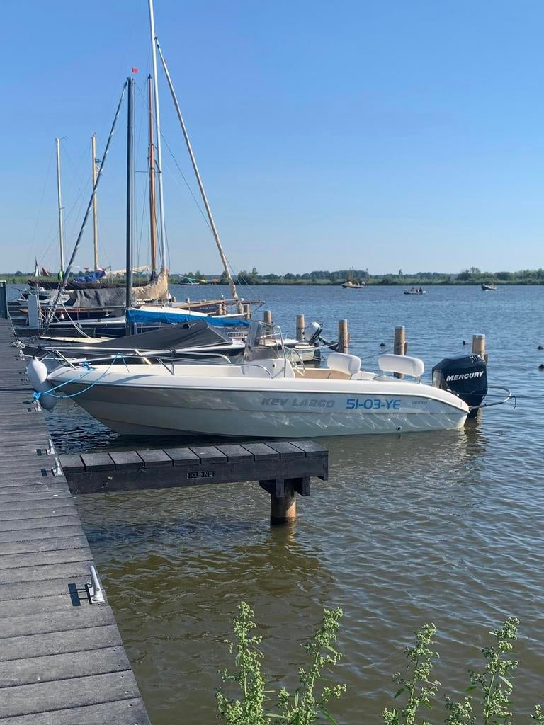 Mooie speedboot, sessa key largo met mercury 100pk, Watersport en Boten, Ophalen, Gebruikt, 70 tot 120 pk, 3 tot 6 meter