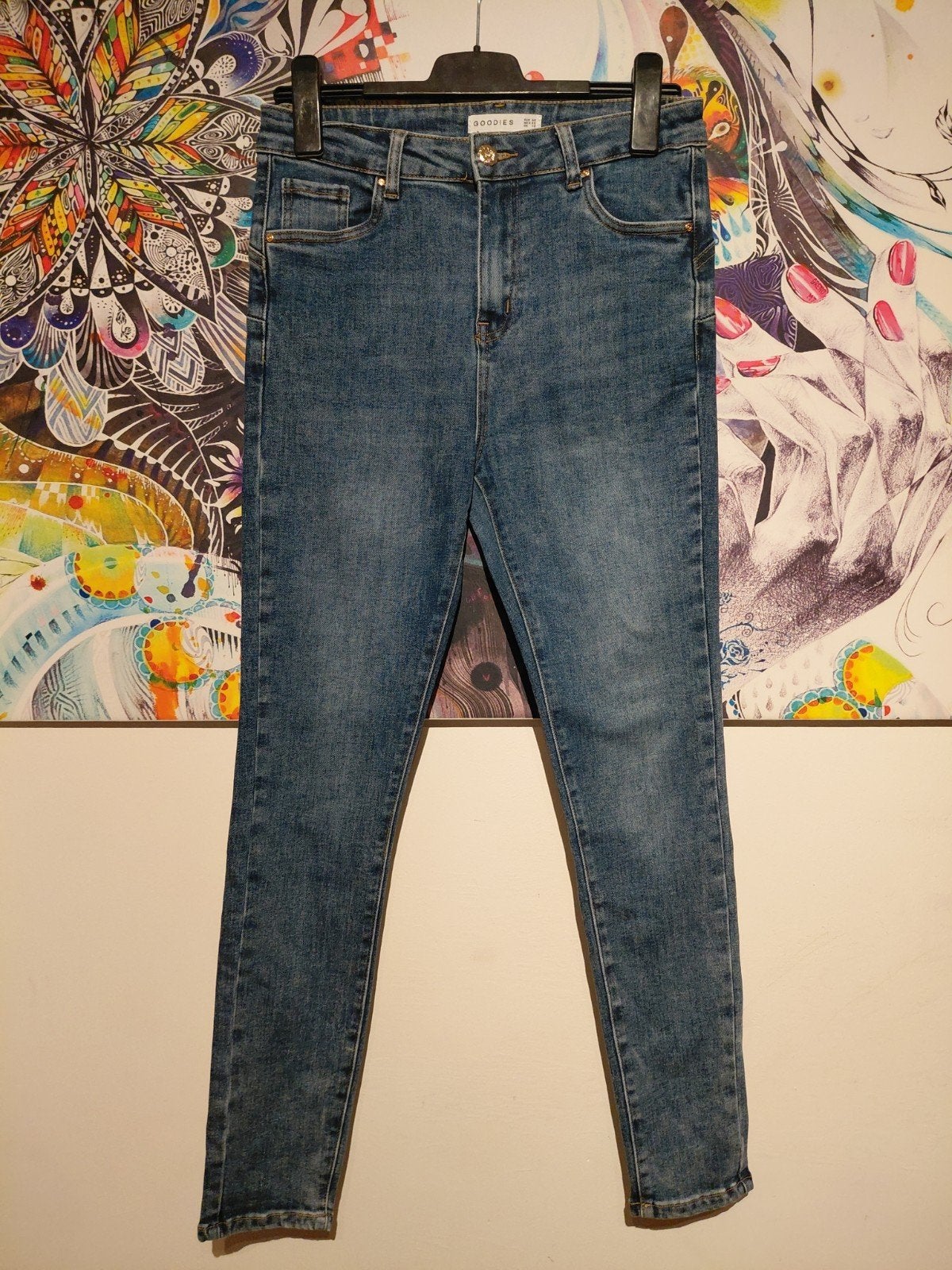 Nette jeans van Goodies - Maat 40, Blauw, Ophalen of Verzenden, Zo goed als nieuw, W30 - W32 (confectie 38/40)