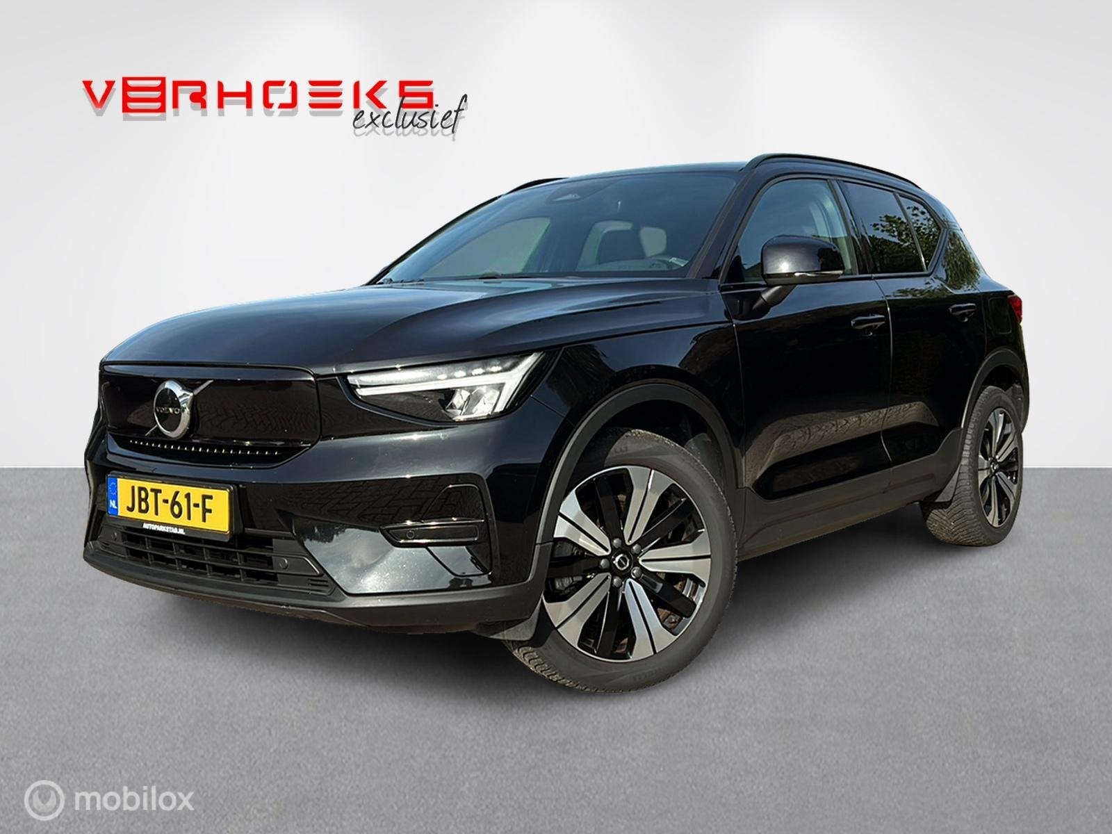 Volvo XC40 Recharge Plus 70 kWh, Auto's, Dealer onderhouden, Stof, Gebruikt, Zwart