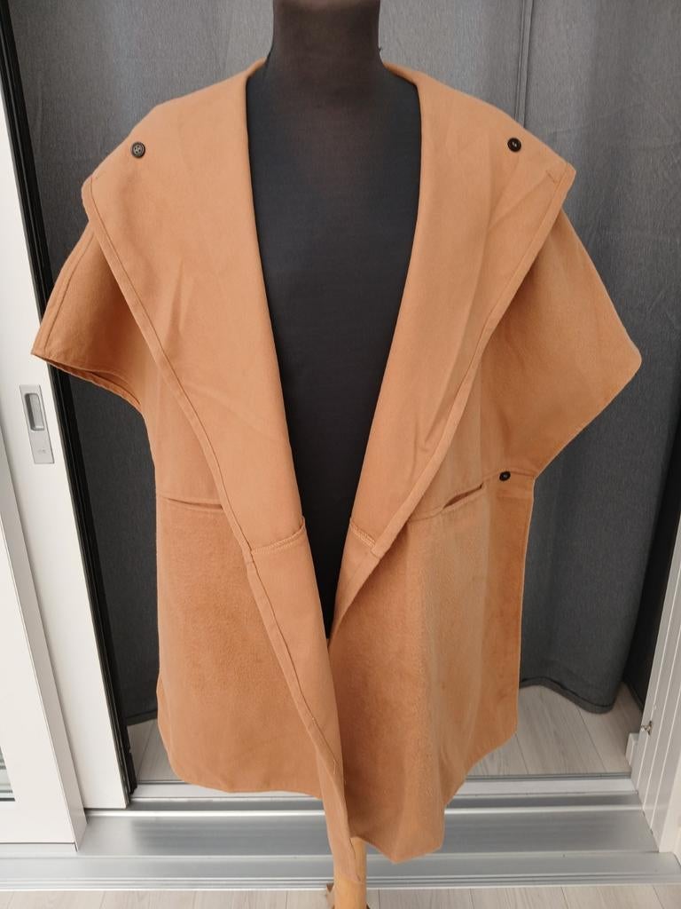 Zanzea nieuwe Beige/Bruine Stola met Muts - Maat L, Kleding | Dames, Jassen | Zomer, Nieuw, Maat 42/44 (L), Beige, Ophalen of Verzenden