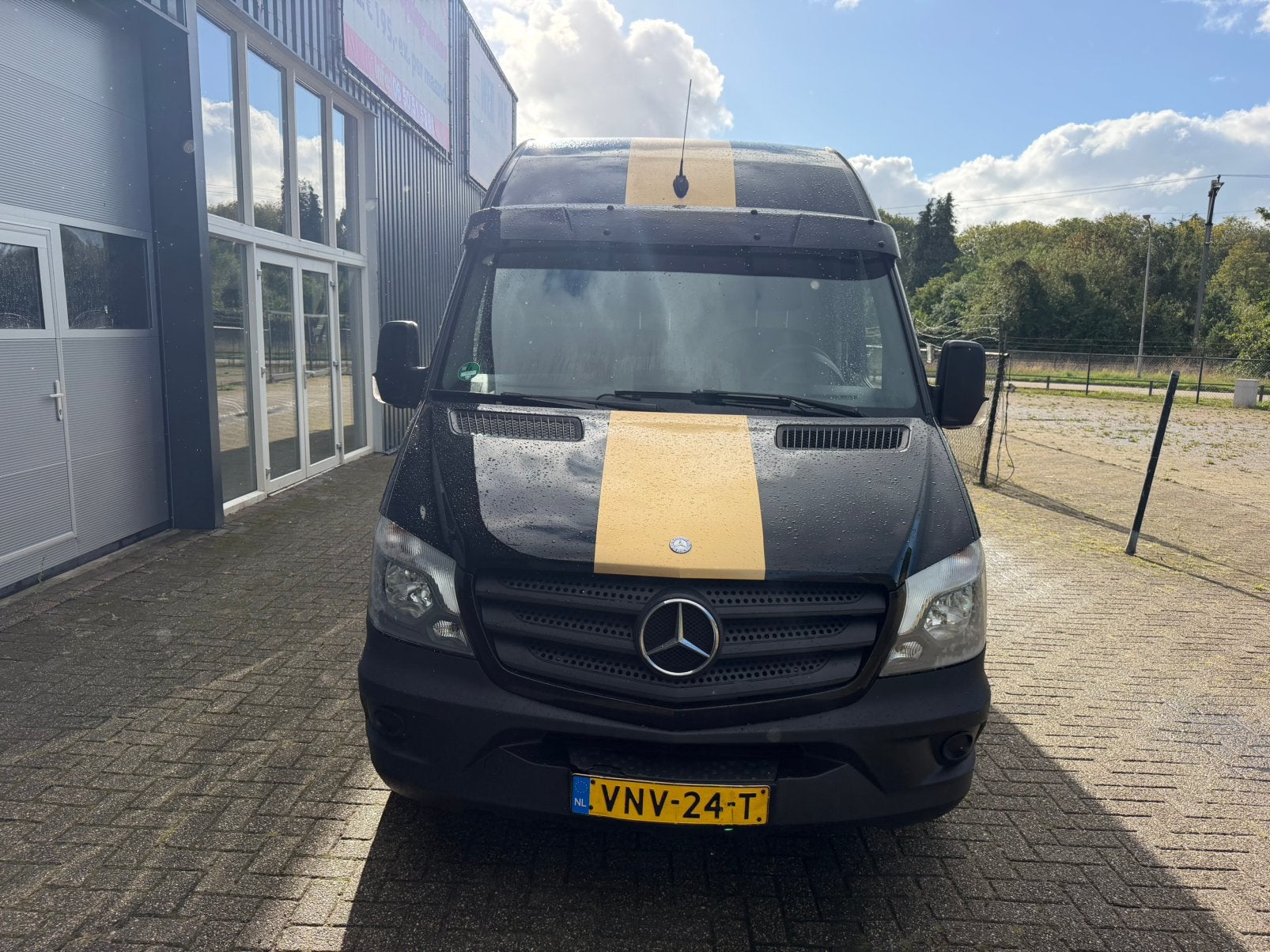 Mercedes-Benz  316cdi. Mercedes-benz 2015 zwart, Auto's, Navigatiesysteem, 4 cilinders, Leder en Stof, Mercedes-Benz