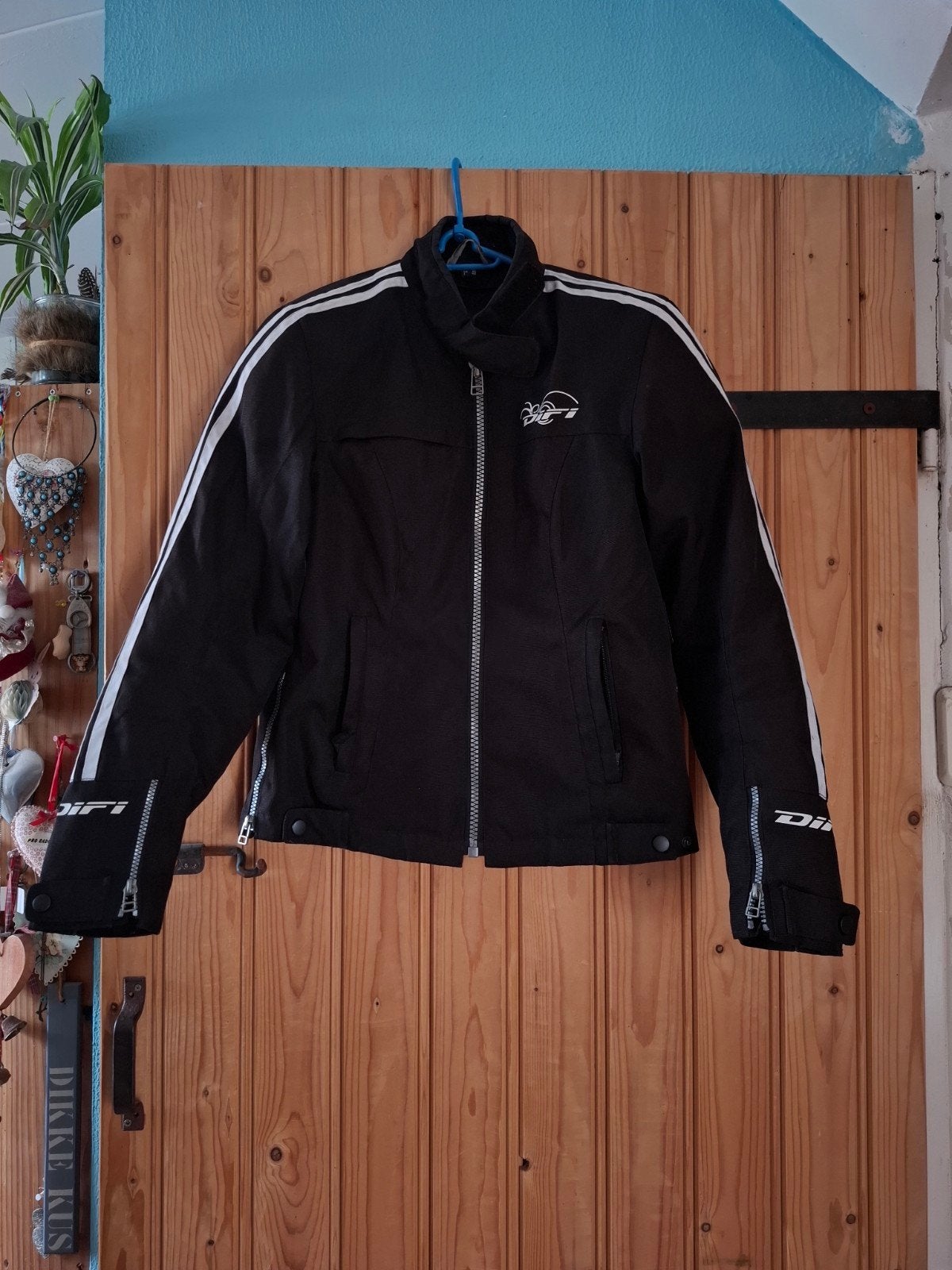 Difi Zoey dames motorjas maat 38/M, Maat 38/40 (M), Difi, Zwart, Ophalen of Verzenden