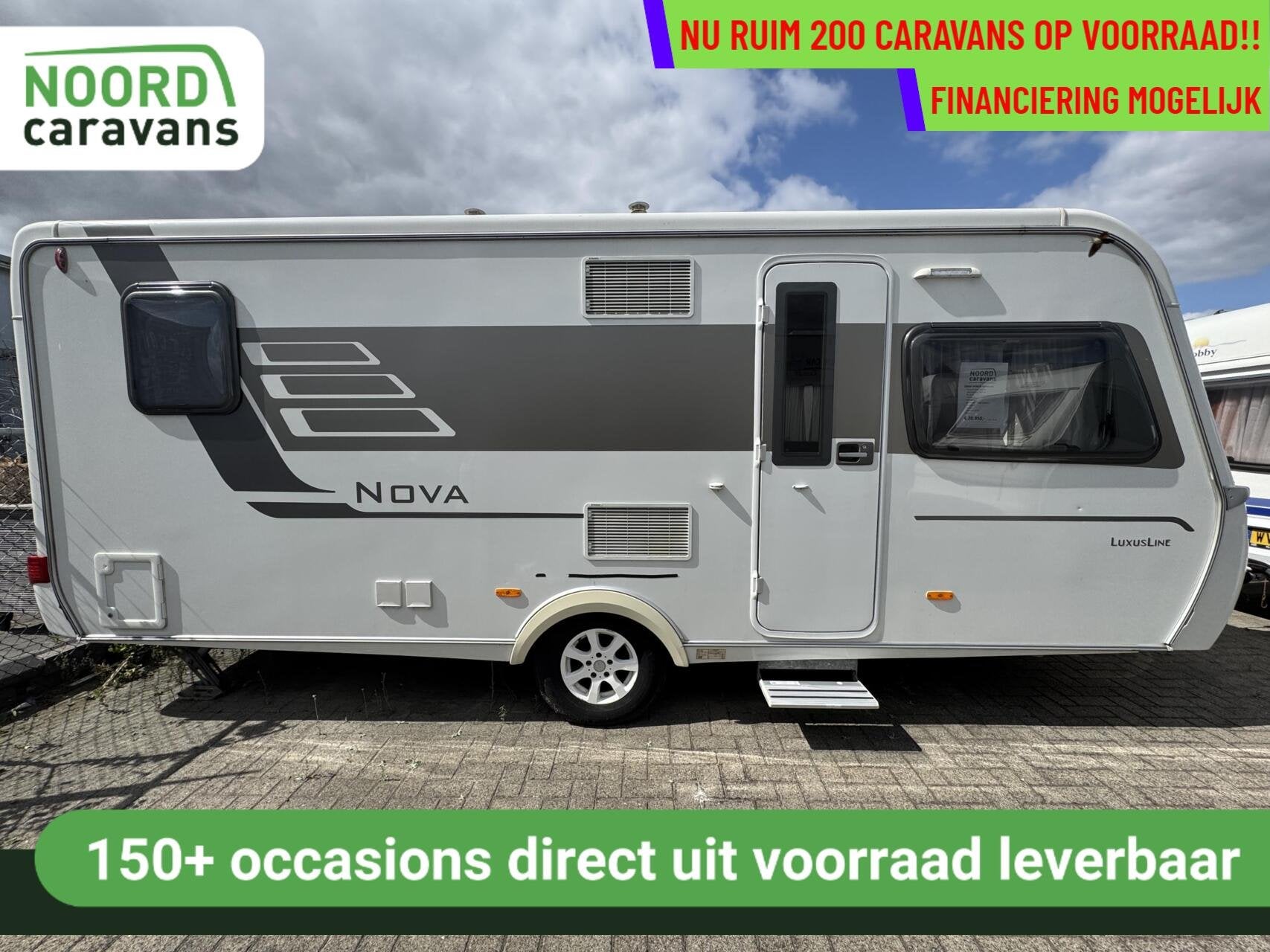 Eriba HYMER NOVA LUXE LINE 545 FRANSBED, RONDZIT, DOUCHE, Caravans en Kamperen, Rondzit, 7 tot 8 meter, Bedrijf, Douche