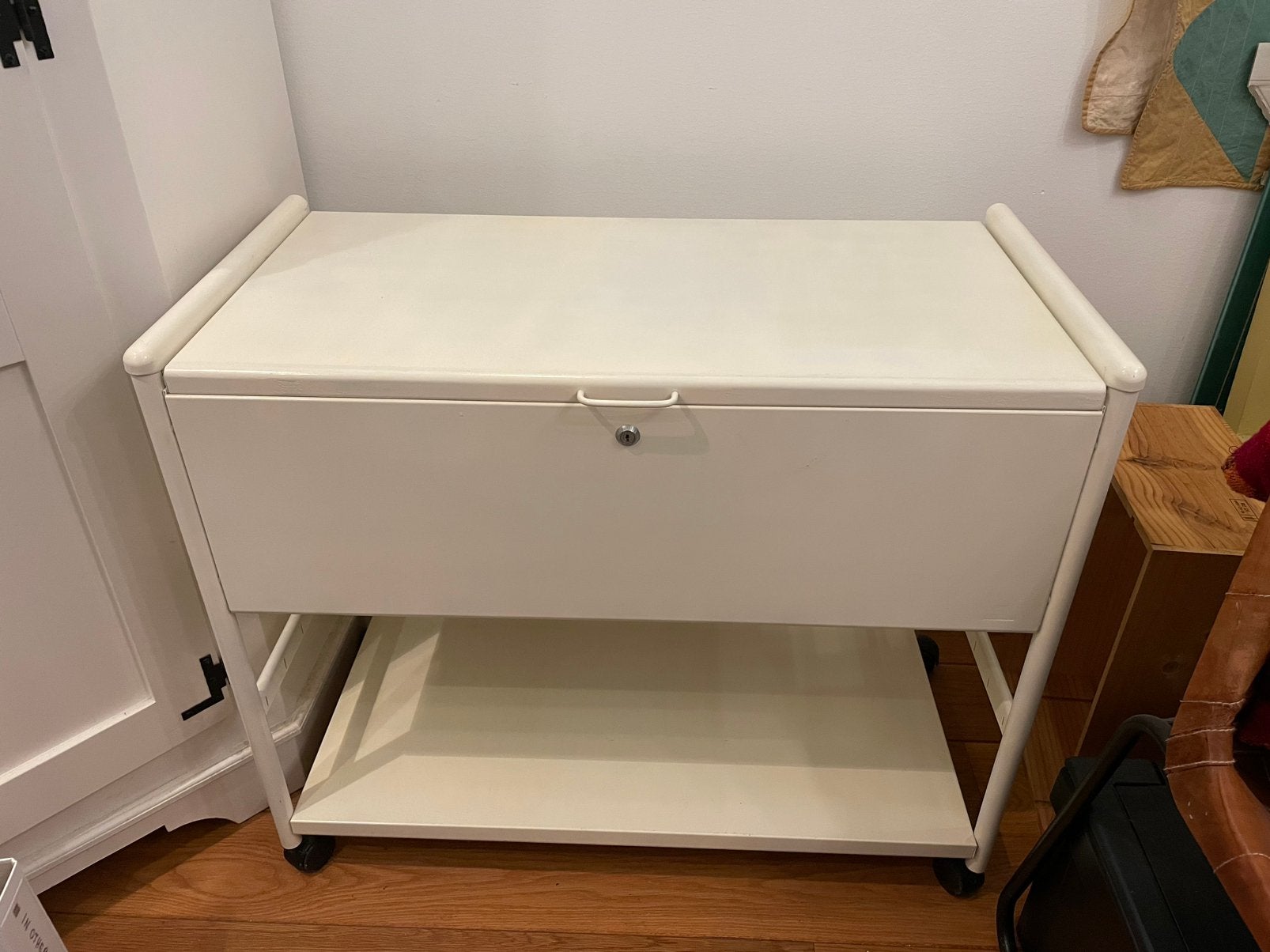Stevige rol-top kast voor archieven/dossiers, Huis en Inrichting, Kasten | Roldeurkasten en Archiefkasten, Ophalen, Gebruikt, 50 tot 100 cm