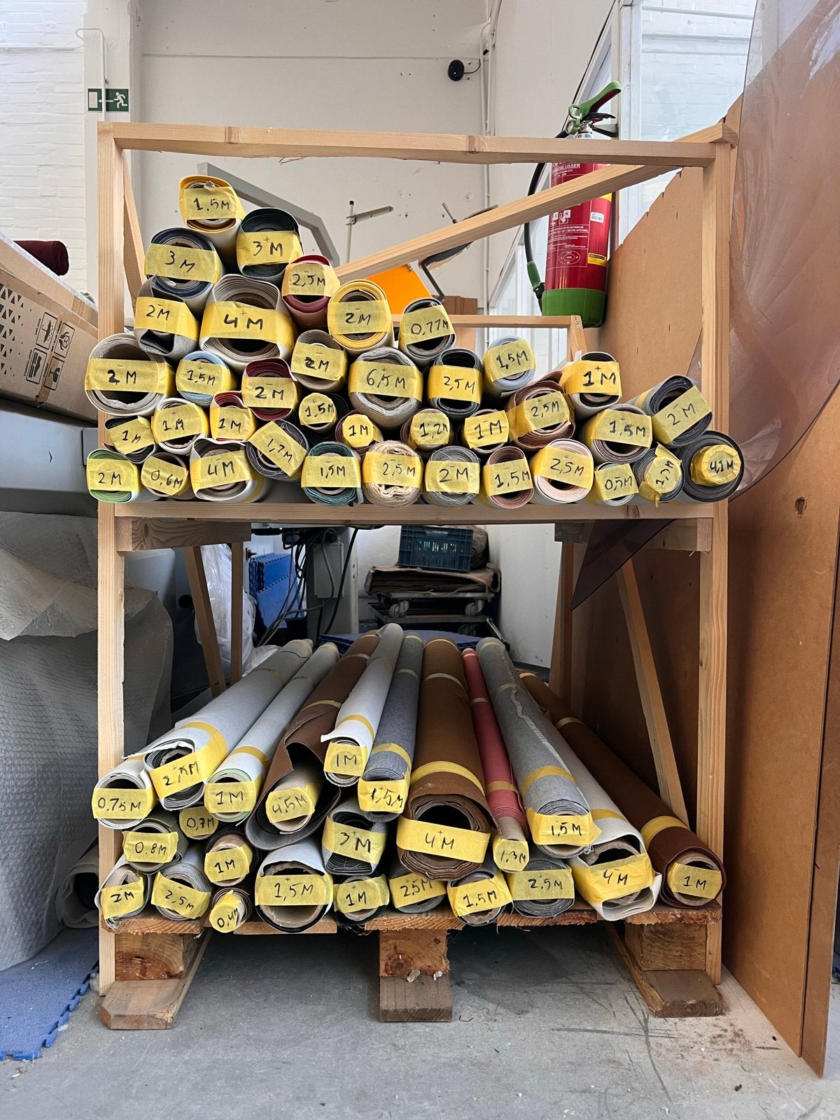 Restrollen stof en kunstleer in diverse kleuren, Ophalen, Meerkleurig, Leer of Kunstleer, Nieuw