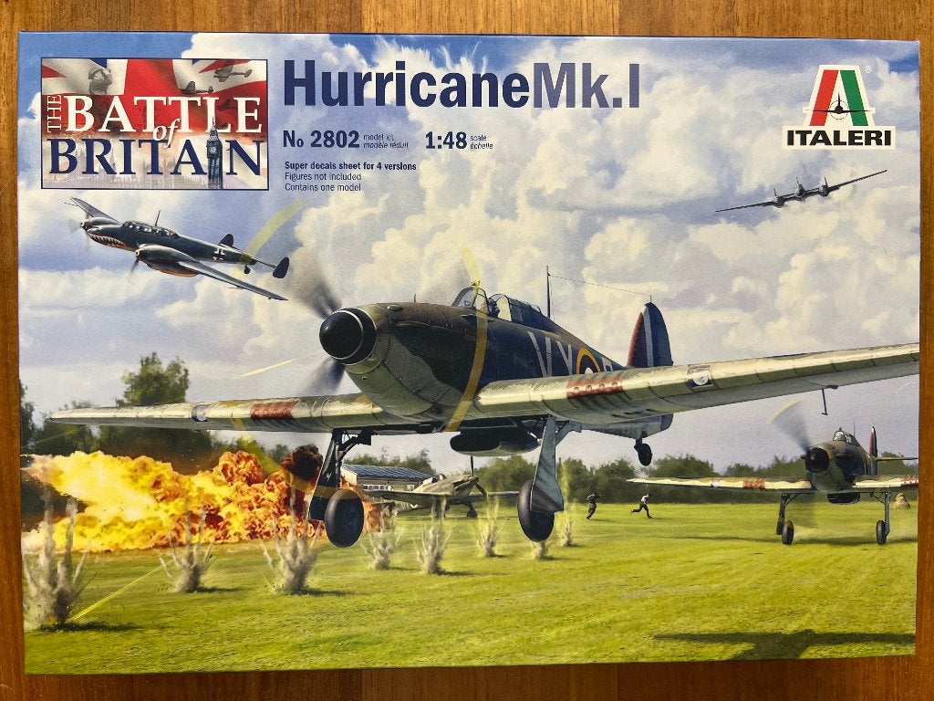 Italeri Hawker Hurricane Mk. I 1:48 - 2802, Italeri, Nieuw, Ophalen of Verzenden, Groter dan 1:72