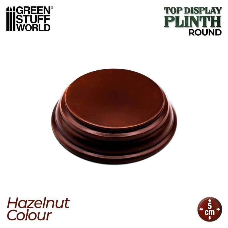 Round wood display bases 5x5 cm - Hazelnut 4993 Sokkel, Verzenden, Spanje, Nieuw, 1:35 tot 1:50