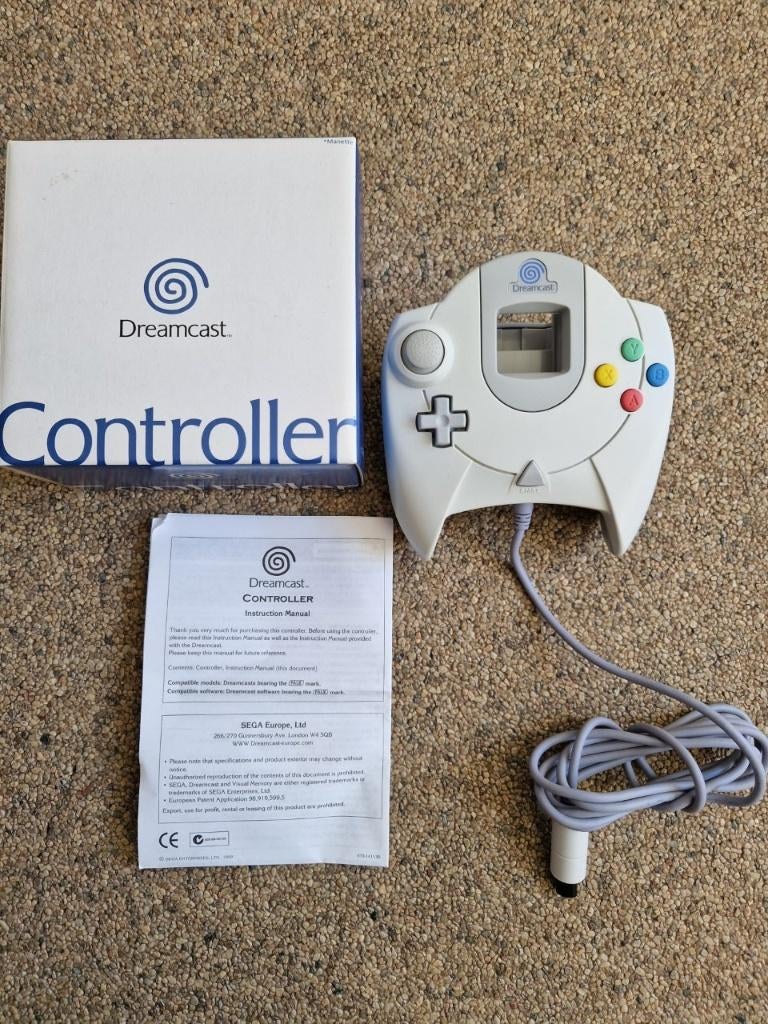 Sega dreamcast controller, Gebruikt, 1 speler, Racen en Vliegen, Ophalen of Verzenden
