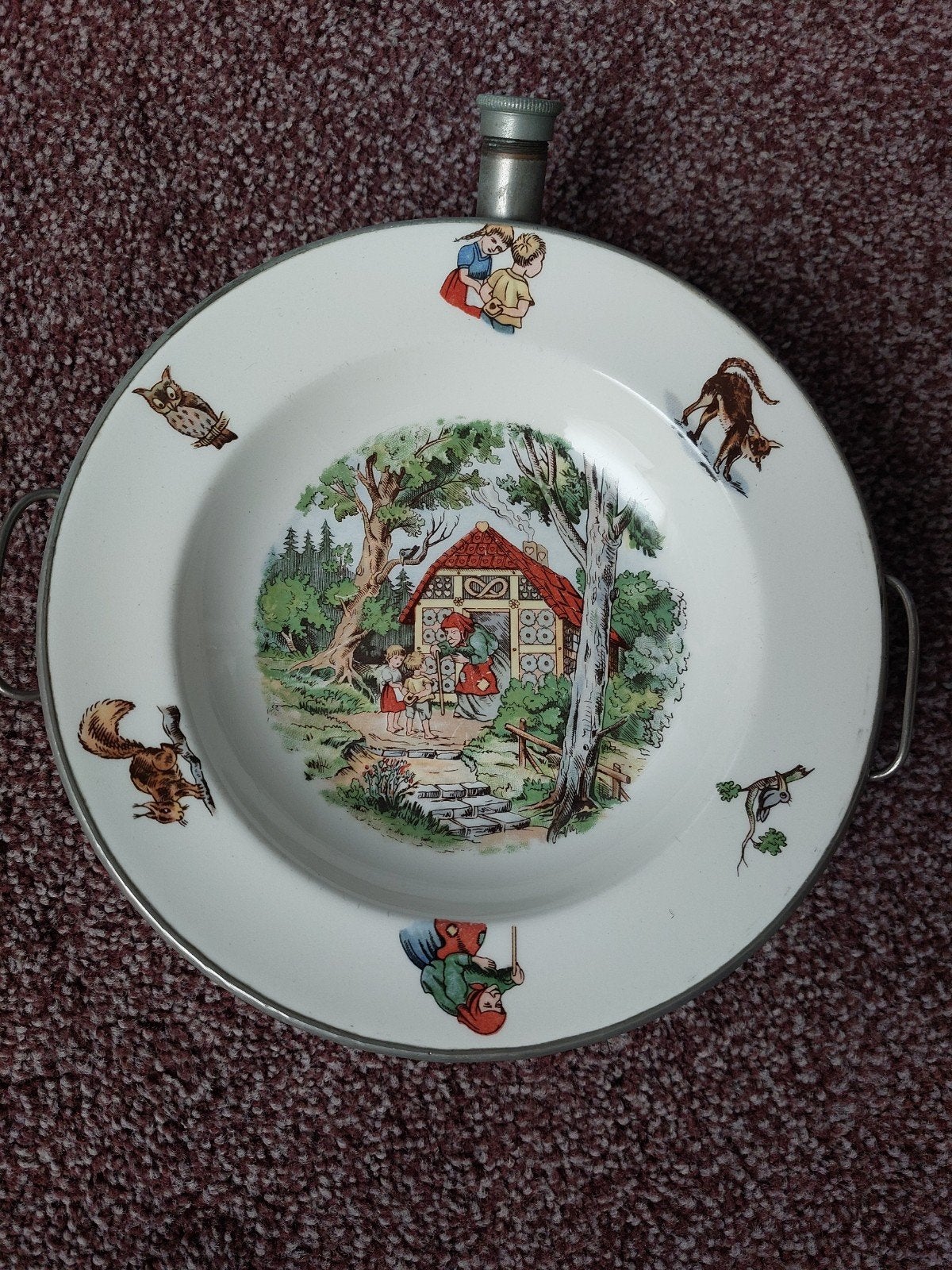 Warm water bordje, Antiek en Kunst, Ophalen of Verzenden
