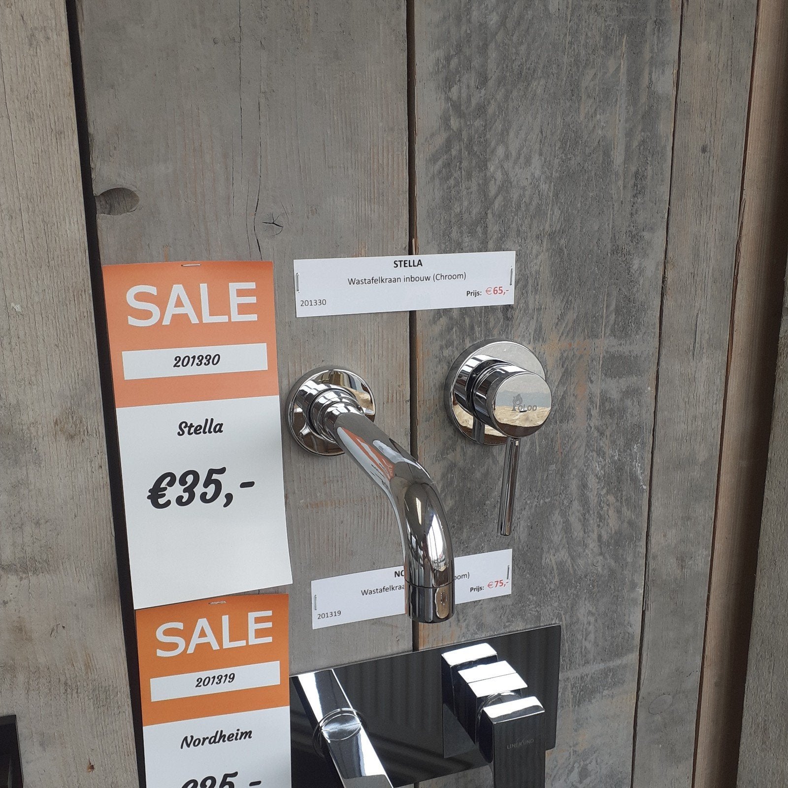LAAGSTE PRIJS! Inbouw wastafelkraan, chroom, rond, Stella, Ophalen of Verzenden, Nieuw