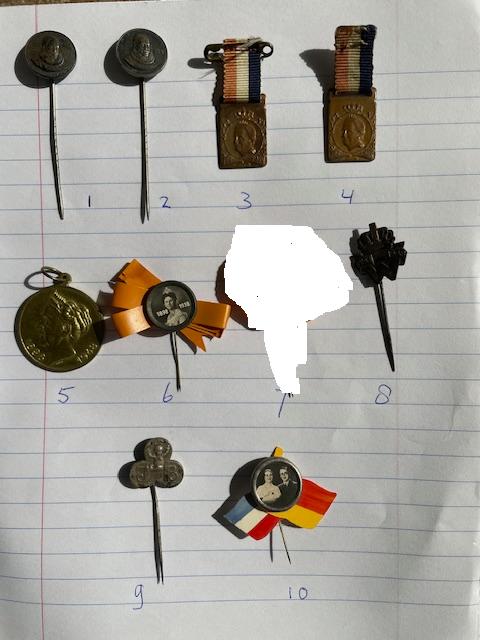 Oranje speldjes, Ophalen of Verzenden, Gebruikt, Stad of Land, Speldje of Pin