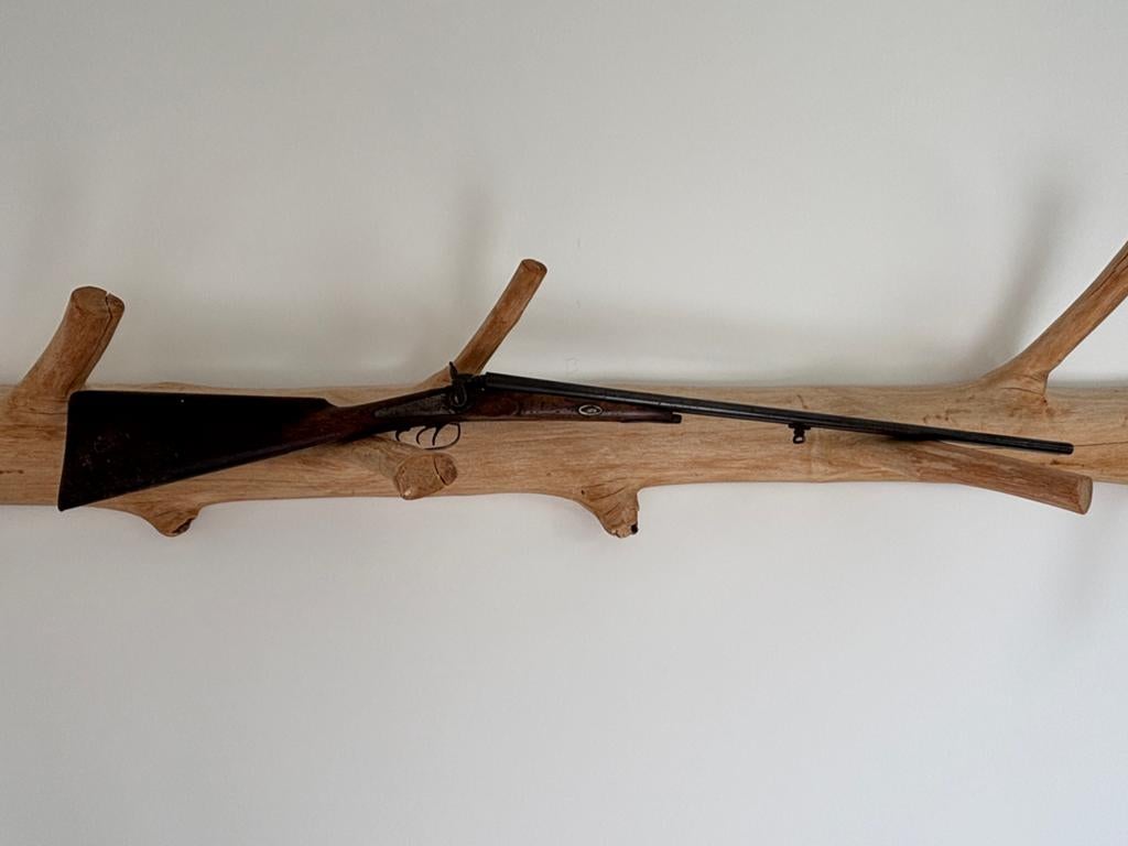 Antiek dubbelloops jachtgeweer, voor 1870, Antiek en Kunst, Verzenden