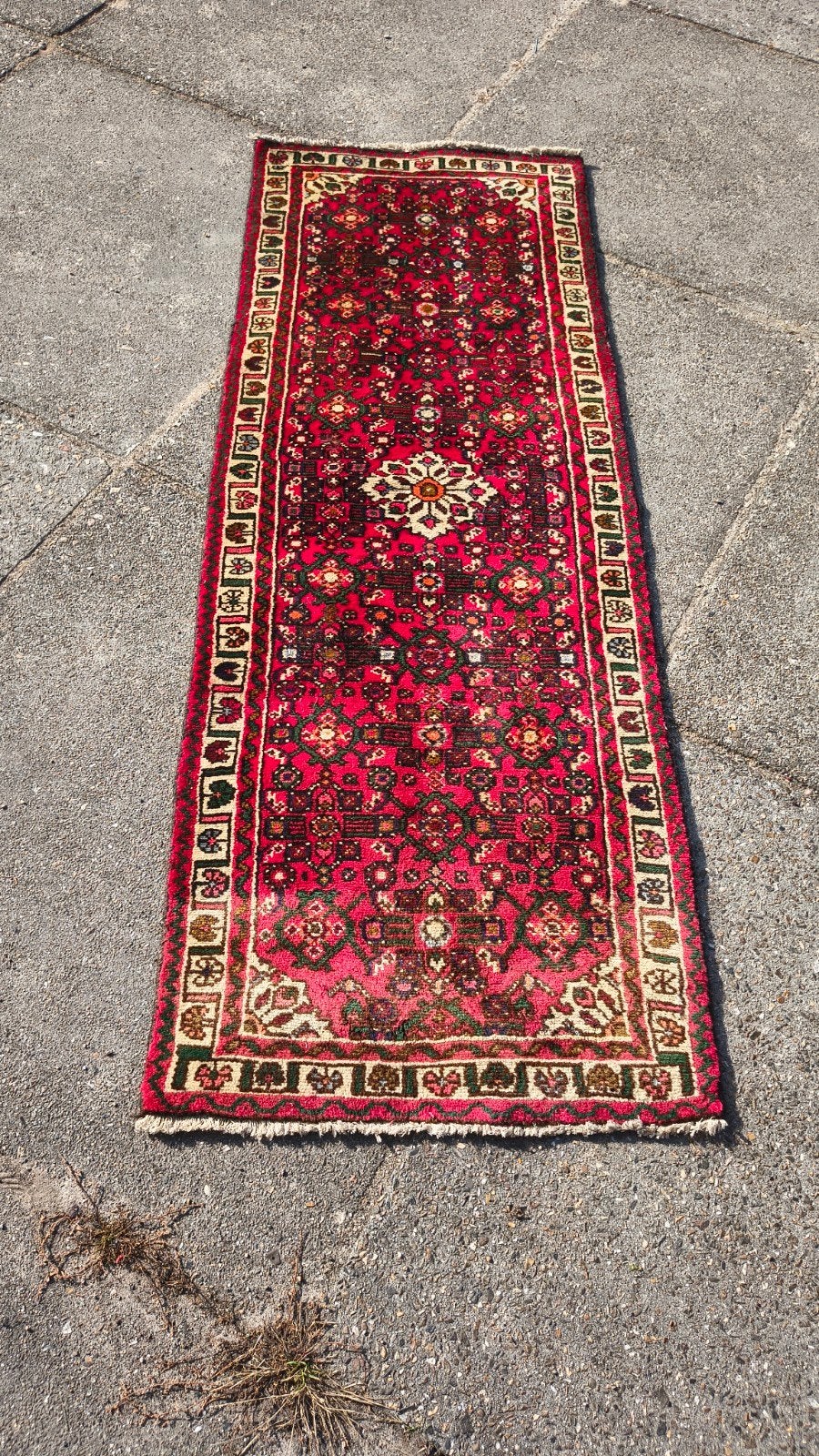 Oosterse loper 68 x 190 cm - Klein formaat, Gebruikt, Blauw, Nb, Nb