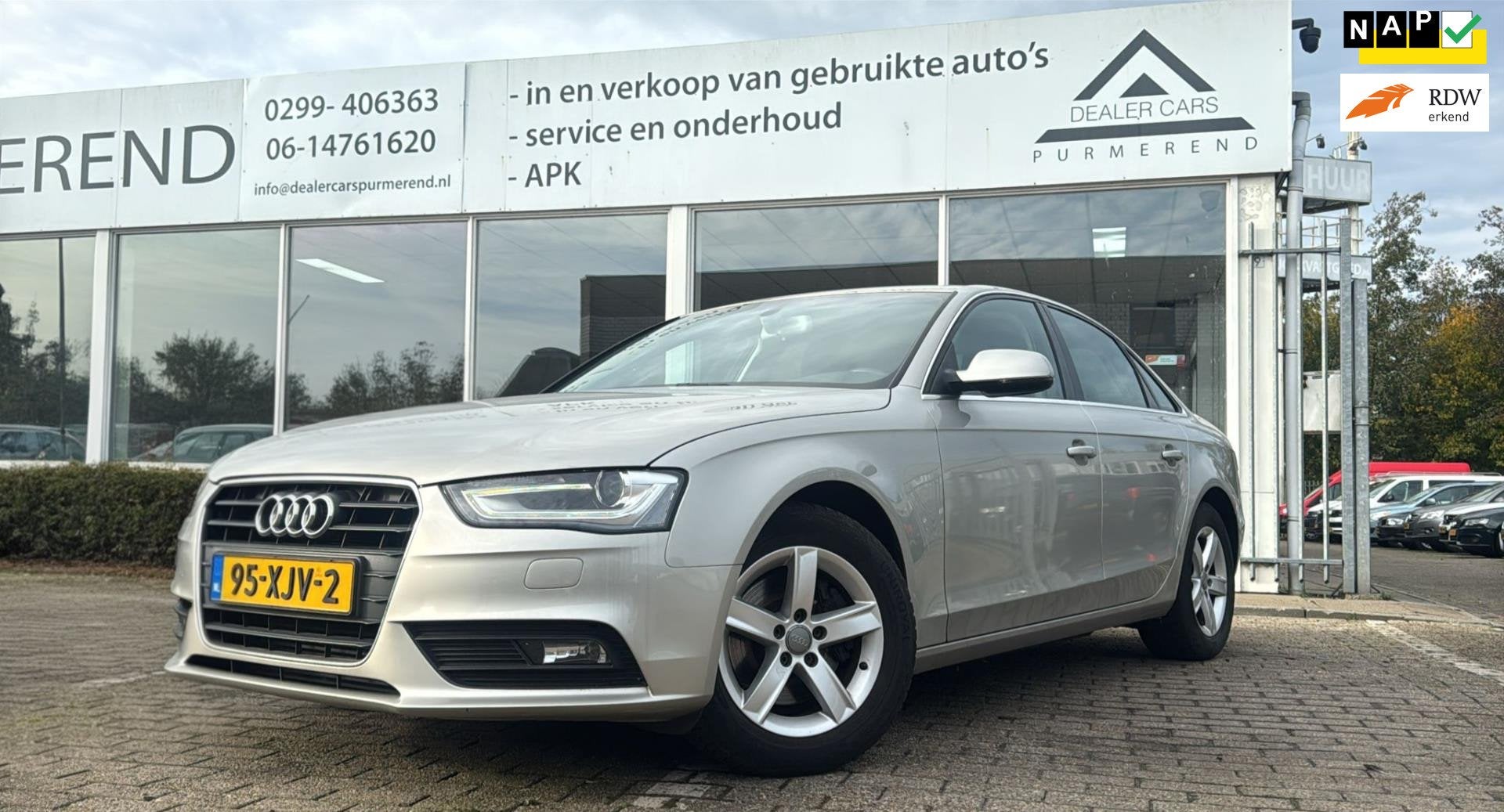 Audi A4 Limousine 1.8 TFSI Pro Line Automaat, Auto's, Audi, Euro 5, Stof, Gebruikt, Zwart