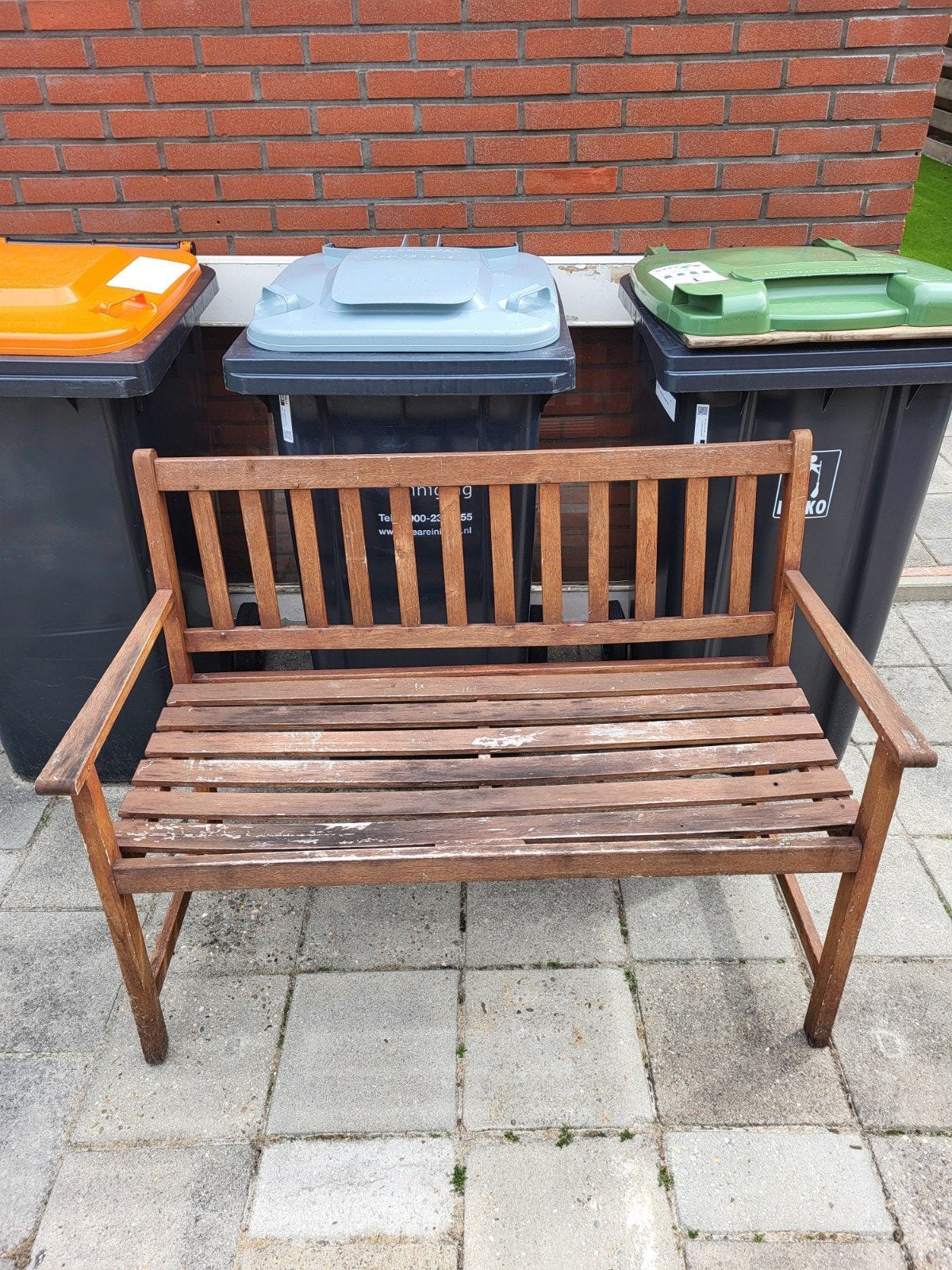 ~* Houten Tuinbank / tuinbankje / bankje GRATIS OPHALEN *~, Tuin en Terras, Tuinbanken, Ophalen, Gebruikt, Hout