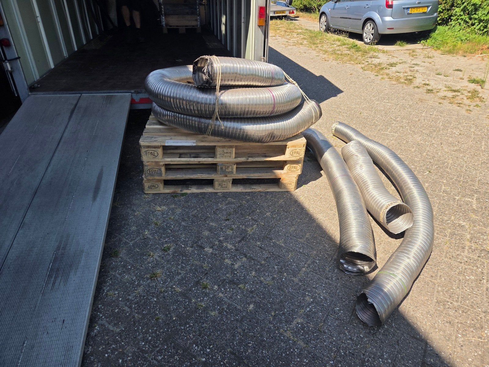 rvs schoorsteen pijp- Diverse lengtes, Doe-het-zelf en Verbouw, Ventilatie en Afzuiging, Ophalen, Nieuw, Afzuiger