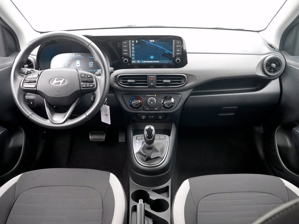 Hyundai i10 1.0 Comfort Smart 5-zits Automaat | Private leas, Auto's, Hyundai, Stof, Zwart, 899 kg, Bedrijf