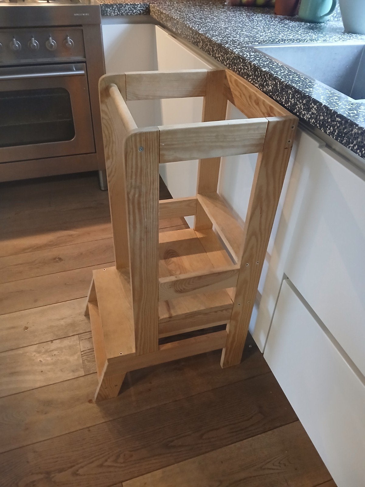 Houten leertoren/keukenhulp voor kinderen, Ophalen, Gebruikt, Overige typen