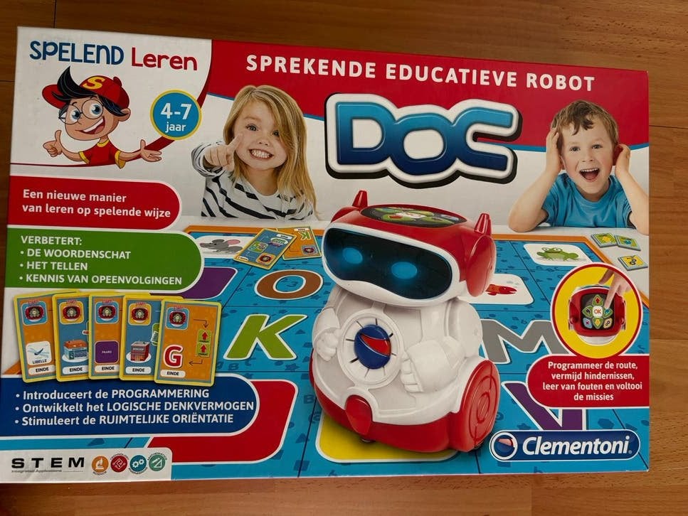 Clementoni DOC Educatieve Robot - Spelend Leren, Kinderen en Baby's, Speelgoed | Educatief en Creatief, Ophalen of Verzenden, Zo goed als nieuw