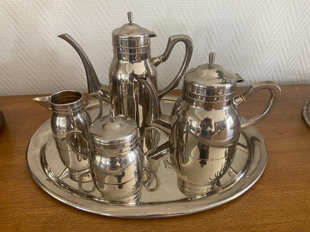 Antiek koffie en thee servies., Ophalen of Verzenden