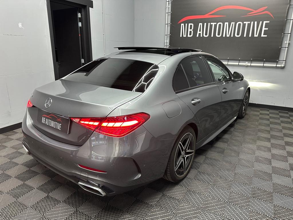 Mercedes-Benz C-klasse 300 AMG Line PANO, Auto's, Mercedes-Benz, Automaat, 4 cilinders, 259 pk, Leder