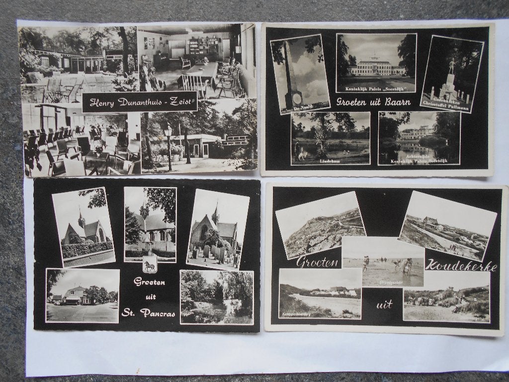 Nederland groeten uit partij van 85 zwart/wit oudere kaarten, Ophalen of Verzenden, 1940 tot 1960, Gelopen, Noord-Holland