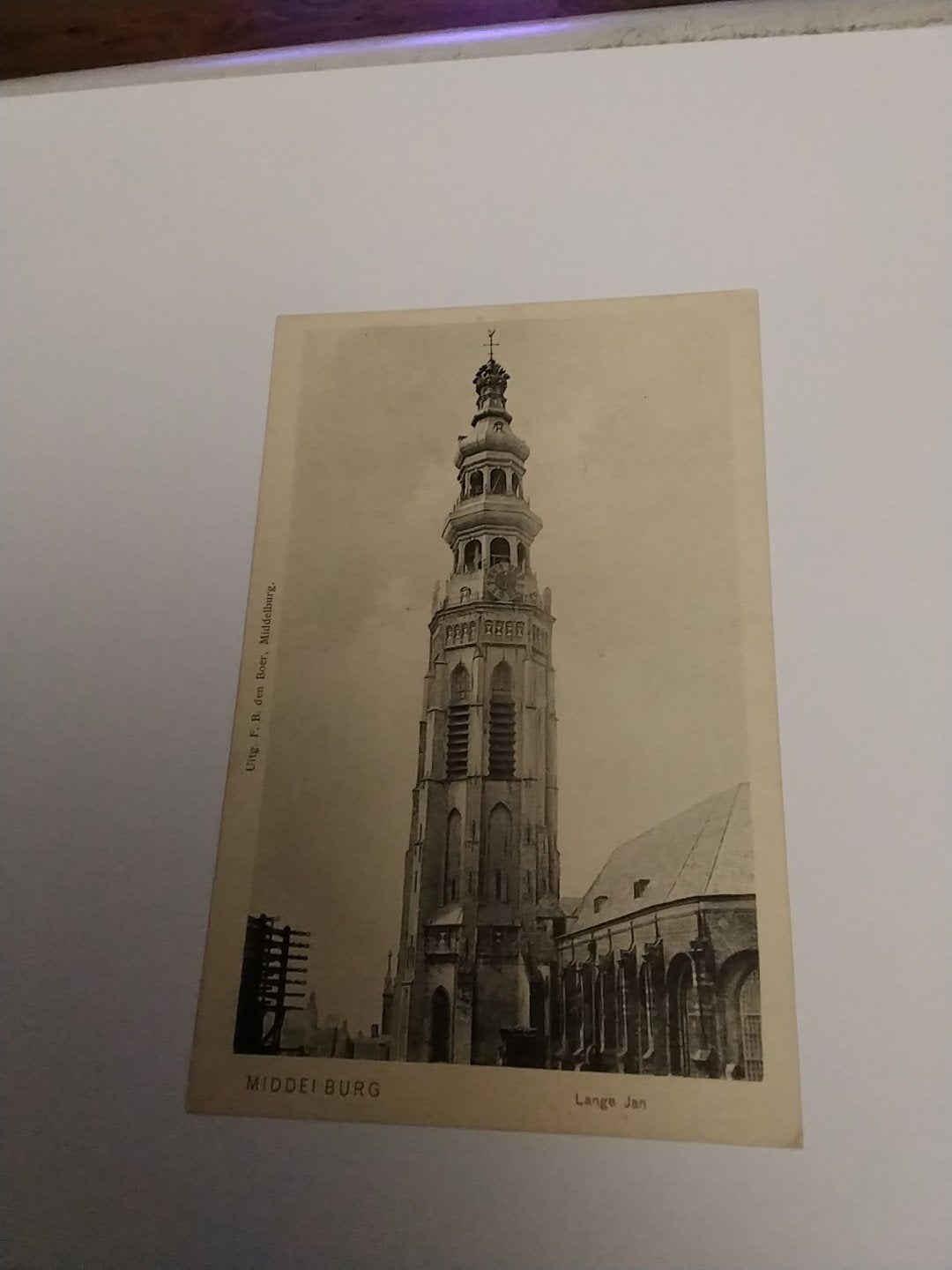 Oude Ansichtkaart Middelburg Lange Jan Toren, Ophalen of Verzenden