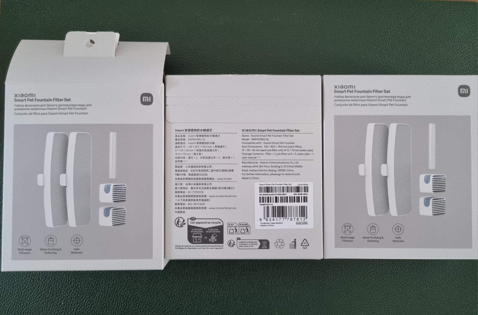 Xiaomi Smart Pet Fountain Filter Set x3, Dieren en Toebehoren, Katten-accessoires, Ophalen of Verzenden, Nieuw