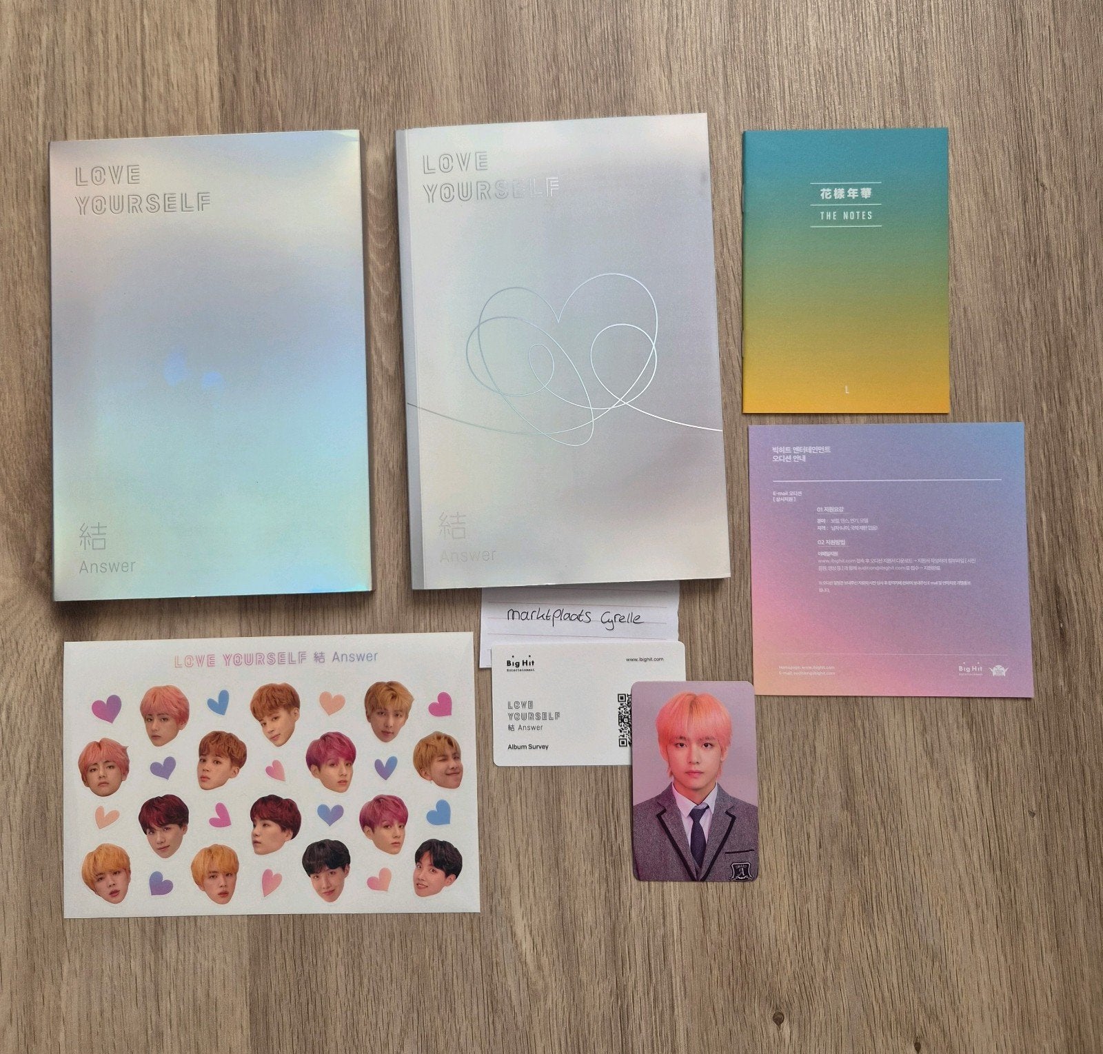 BTS Love Yourself: Answer versie L (met V fotokaart)), Ophalen of Verzenden, Zo goed als nieuw, Album, Inclusief boekje