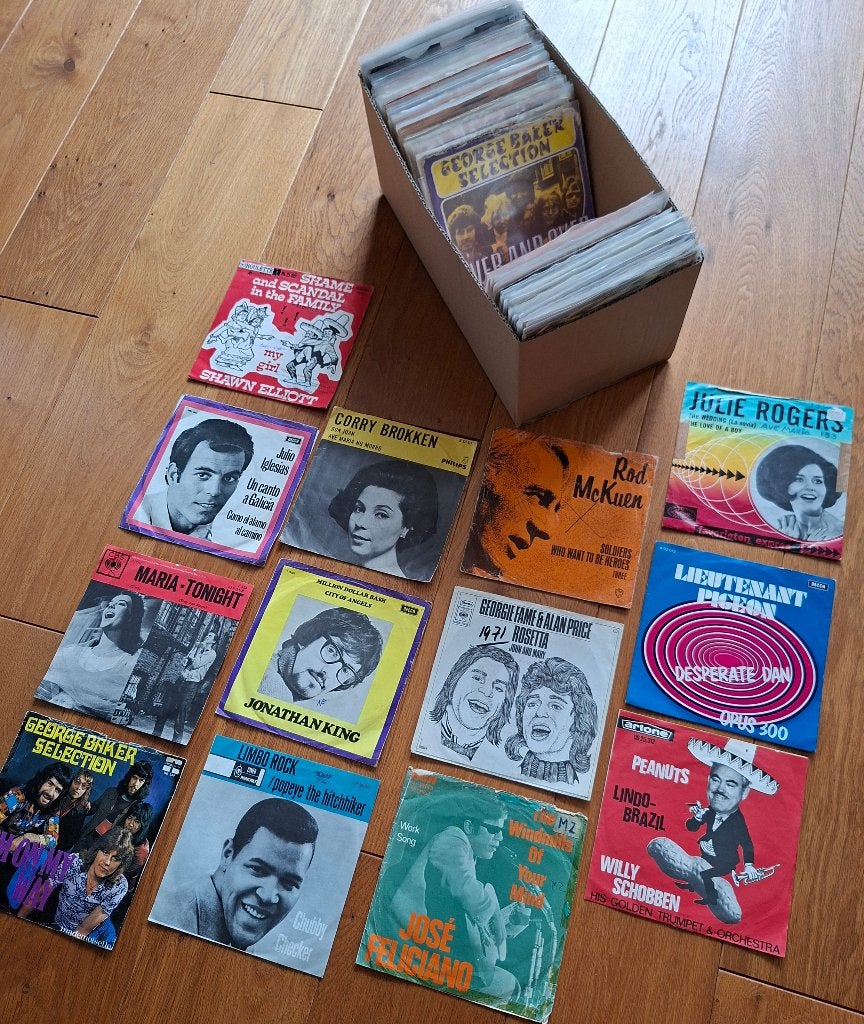 Partij 118 singles jaren 60tig. voor €49,- zie omschrijving, 7 inch, Zo goed als nieuw, Pop, Overige typen