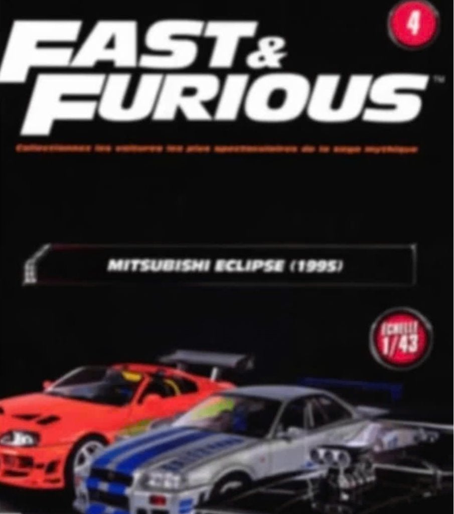 Mitsubishi Eclipse '95 schaal 1/43 FAST & FURIOUS ALTAYA # 4, Verzenden, Nieuw, Auto, Overige merken