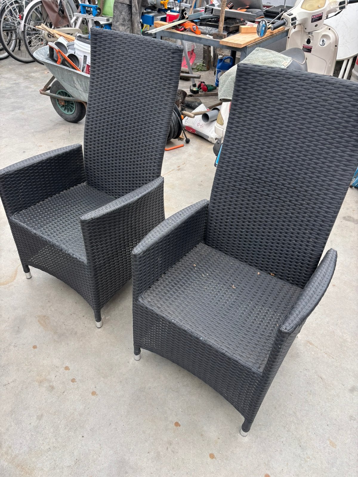 Verstelbare tuinstoelen 5 stuks, Tuin en Terras, Tuinstoelen, Gebruikt, Kunststof, Verstelbaar, Ophalen